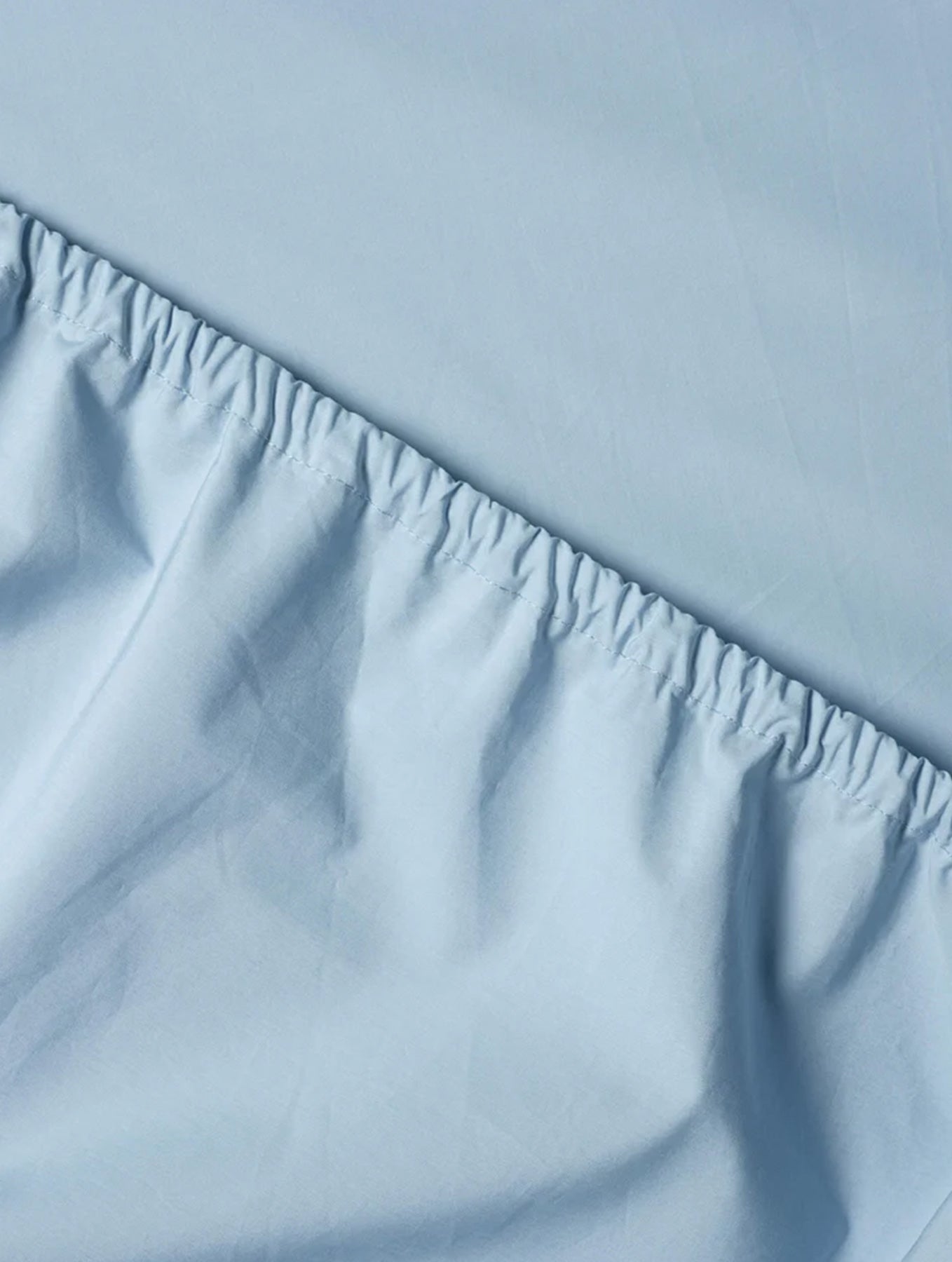 Spannbettlaken Baumwolle - Sky Blue