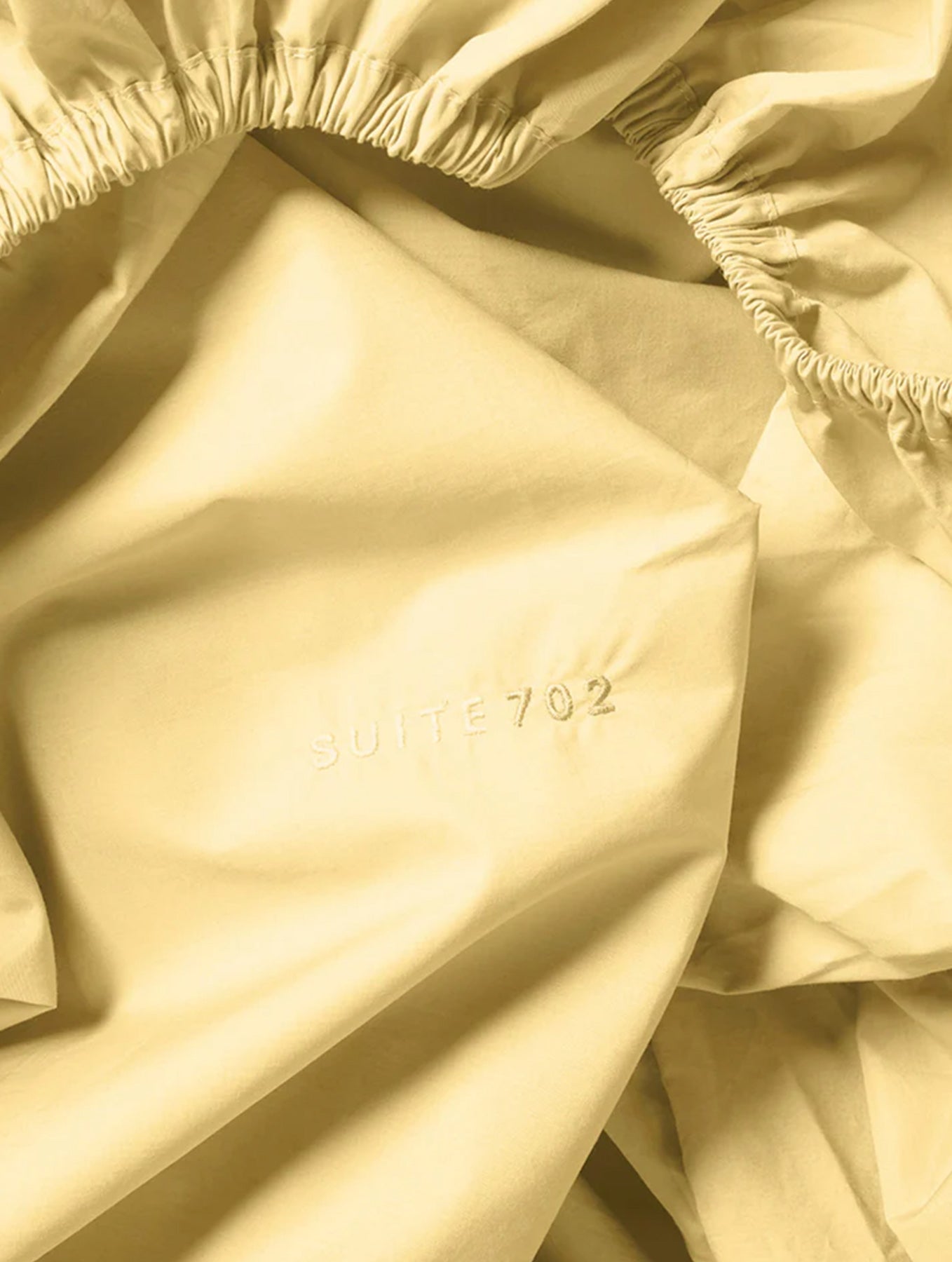 Spannbettlaken Baumwolle - Butter Yellow