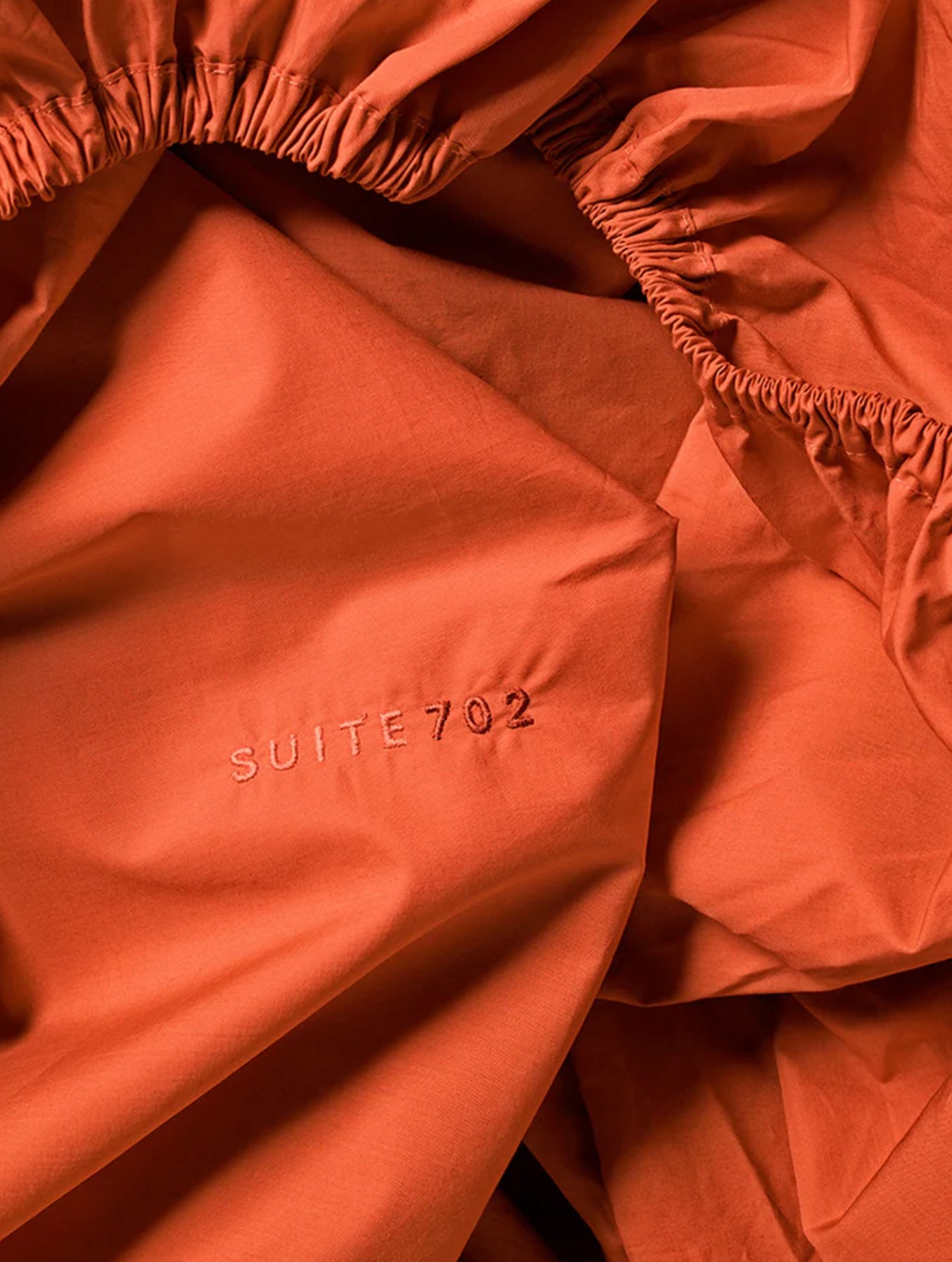 Spannbettlaken Baumwolle - Poppy Orange