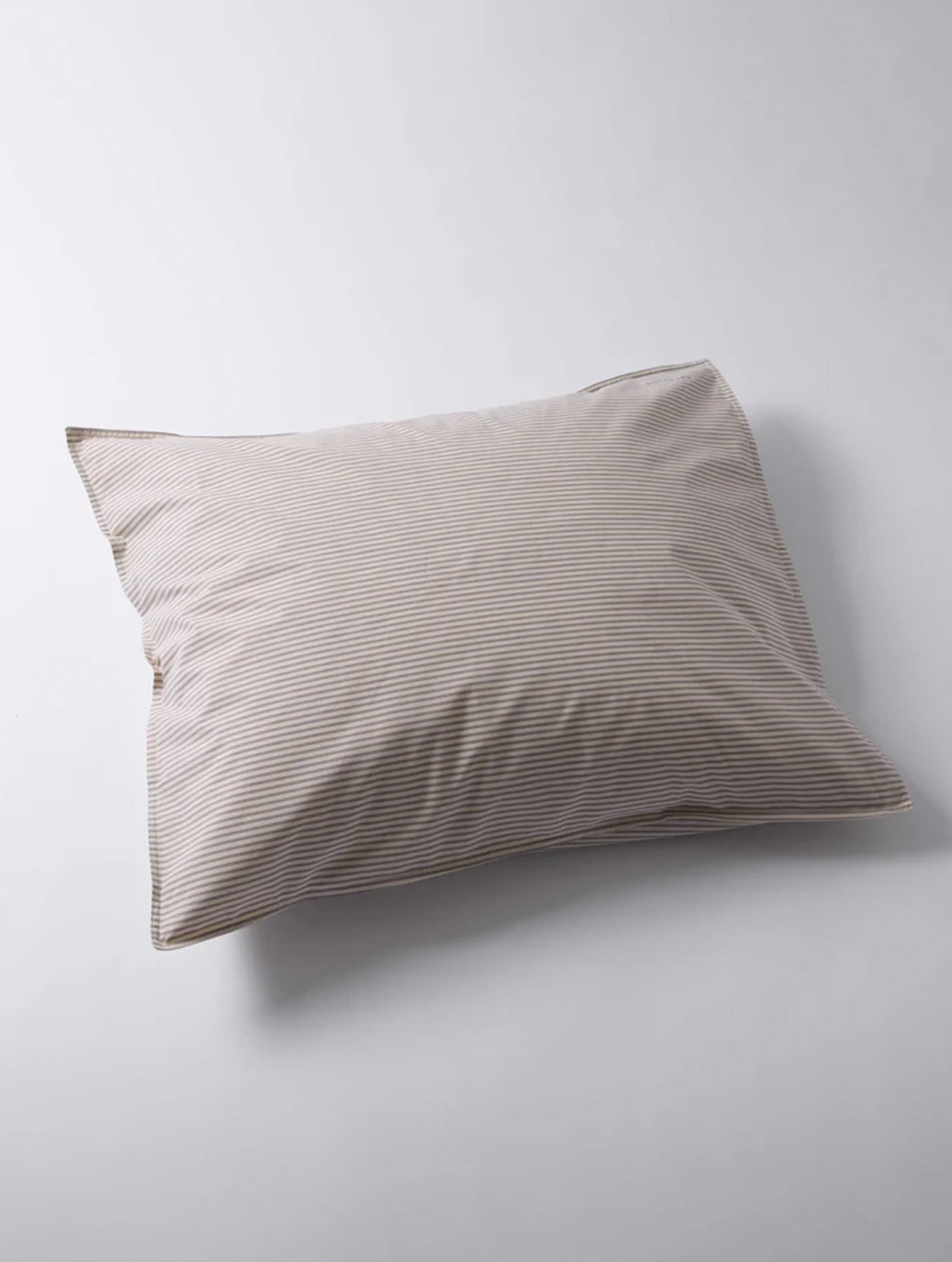 Kissenbezug Baumwolle - Streifen Brown/Ecru