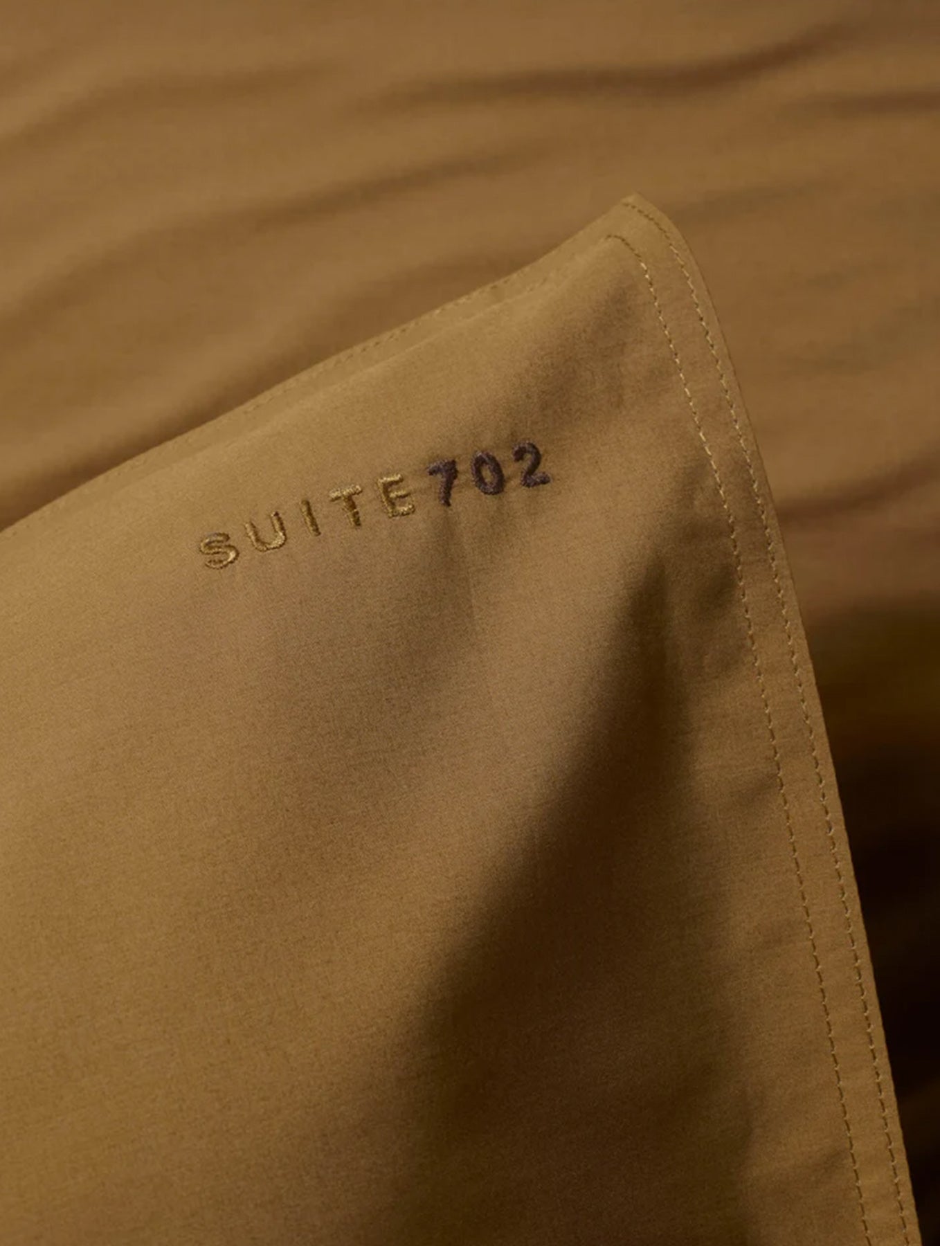 Kissenbezug Baumwolle - Khaki Gold