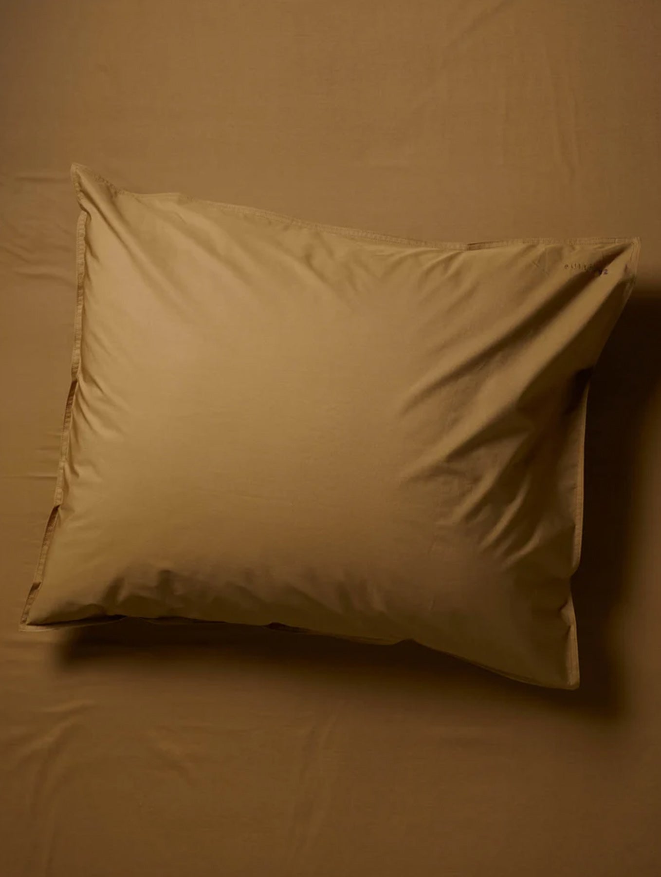 Kissenbezug Baumwolle - Khaki Gold