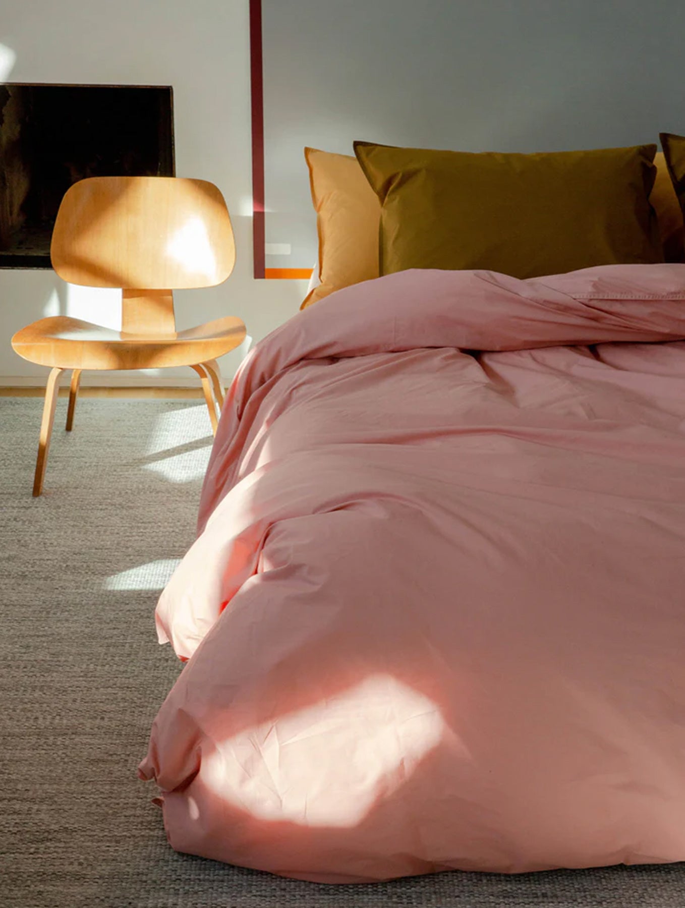 Kissenbezug Baumwolle - Khaki Gold