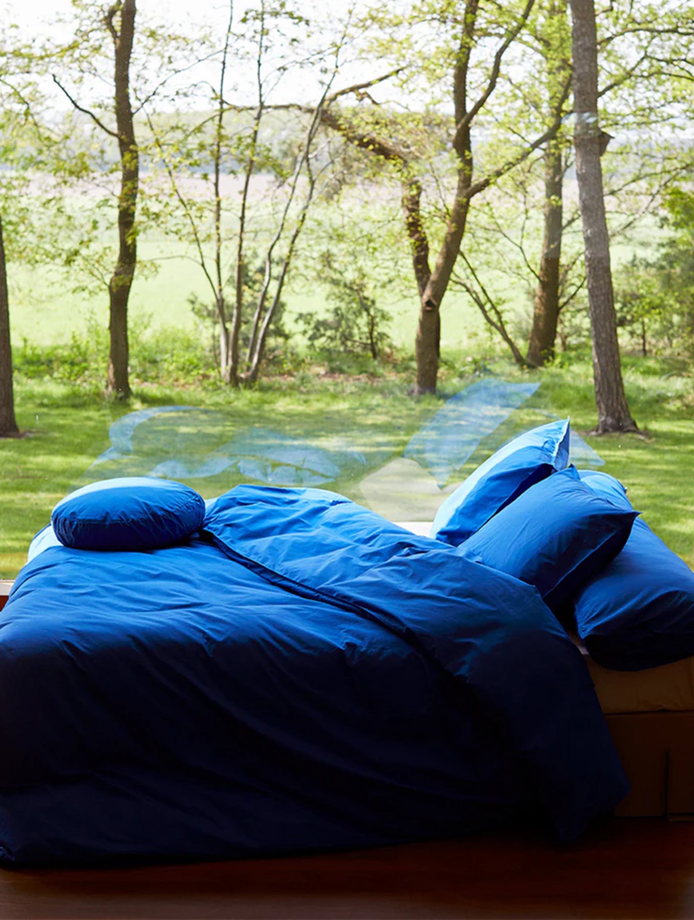 Kissenbezug Baumwolle - Cobalt Blue