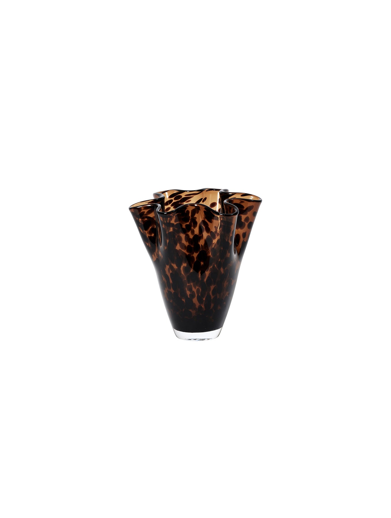 "Liva" Vase - Brown Leopard