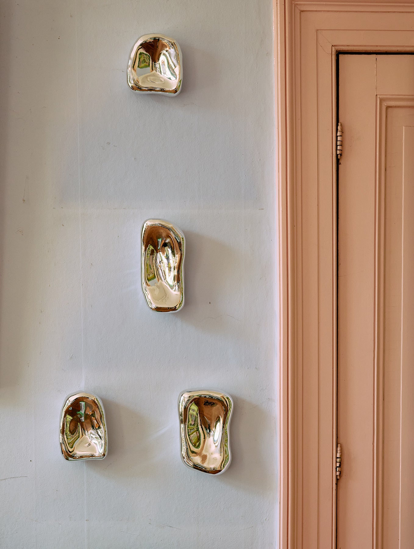 Glasskulpturen Chrome - 4-er-Set