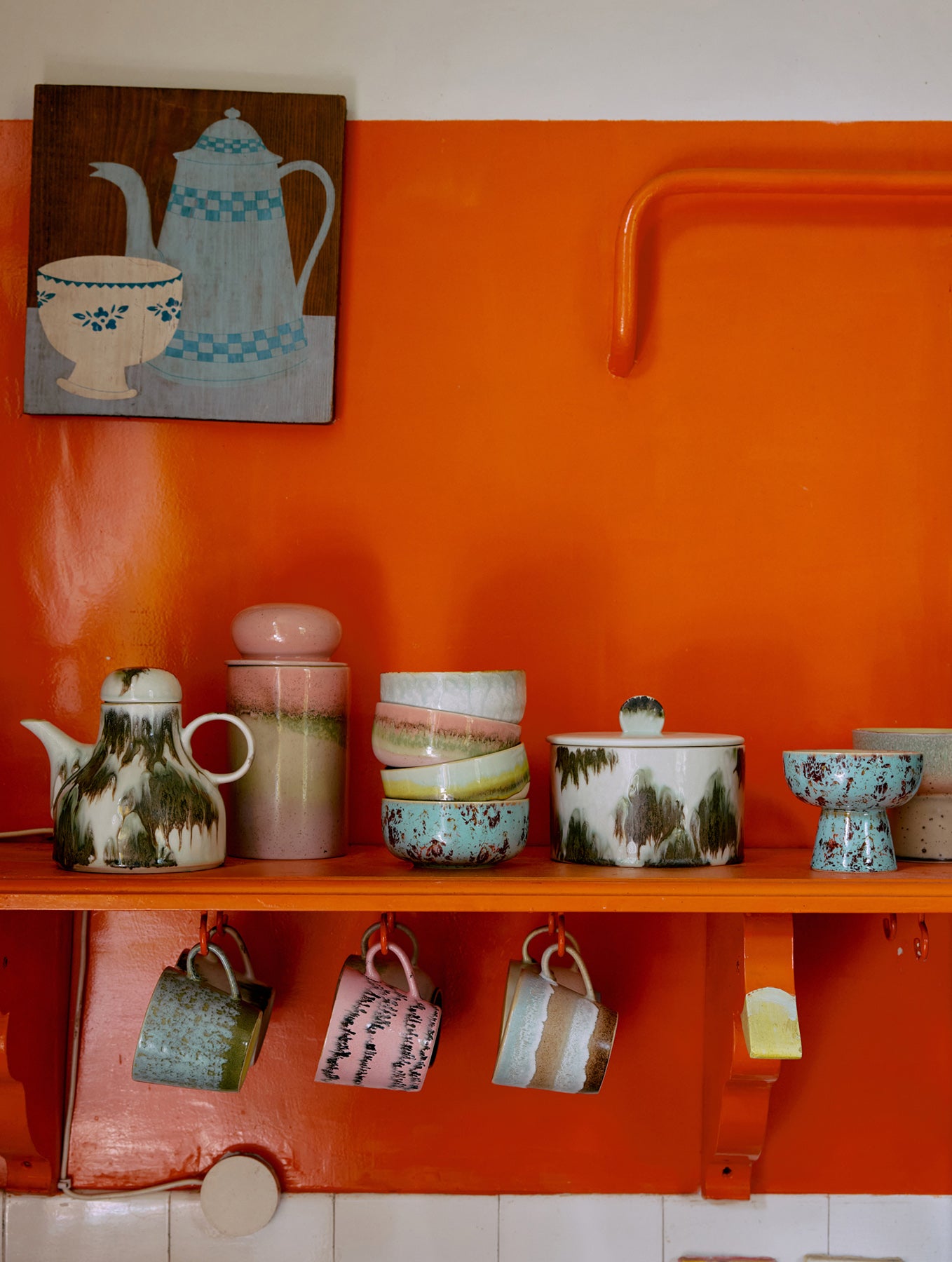 Cappuccino Tasse 70's - Keramik - Serie "Dada"