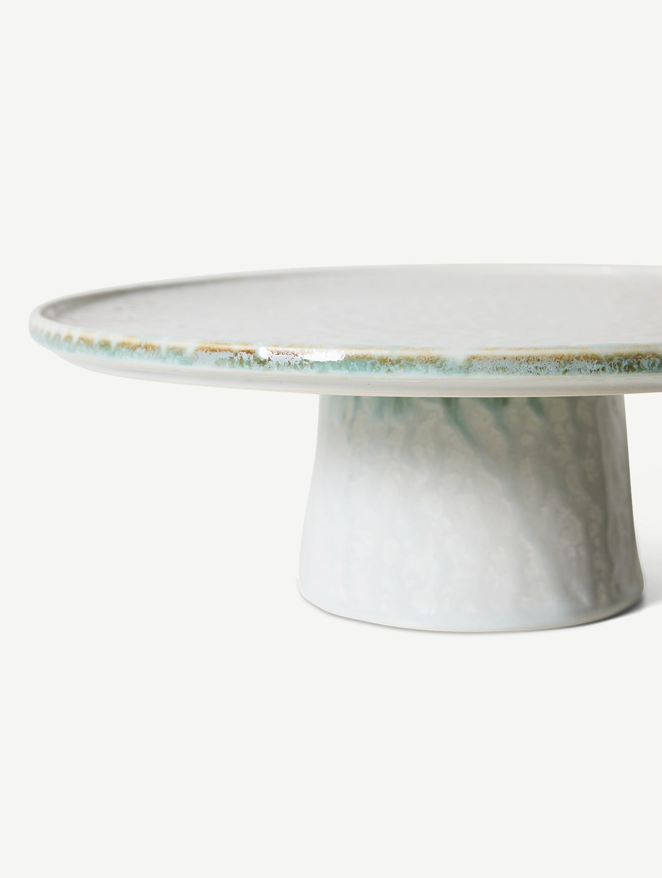 Kuchenplatte mit Fuß 70's - M - "Smudge"