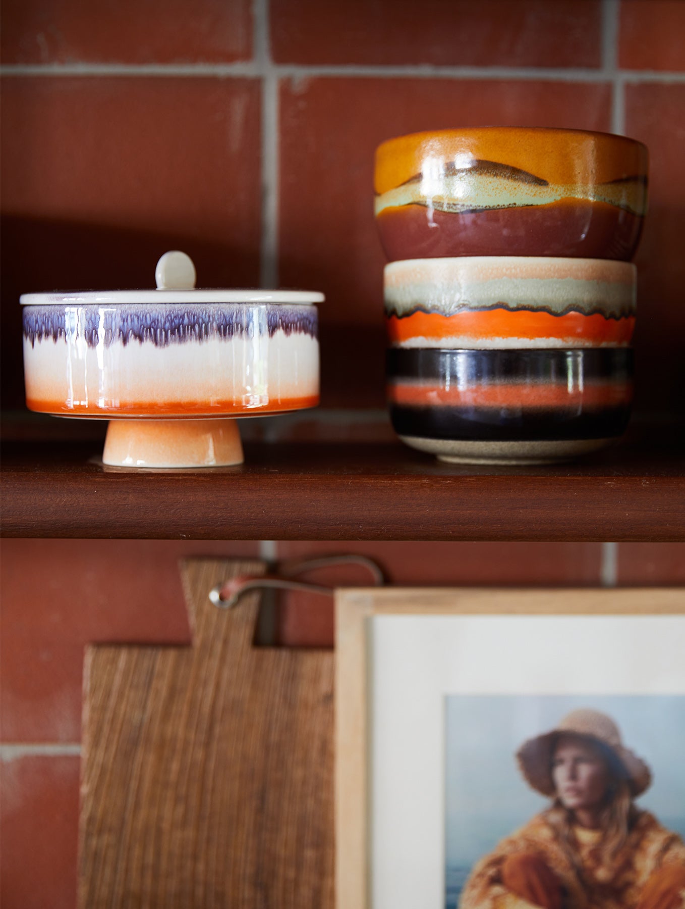 Bonbonschale 70's - Keramik - "Mauve"