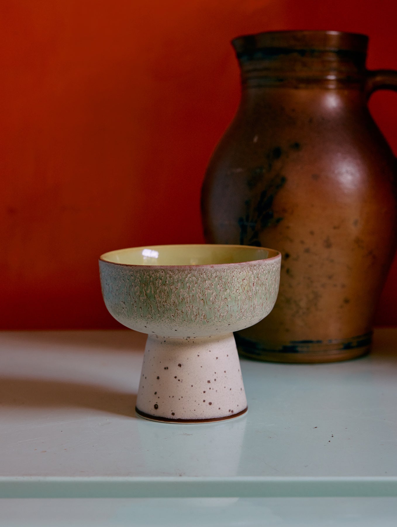 Tapas-Bowl mit Fuß 70's - L - "Slush"