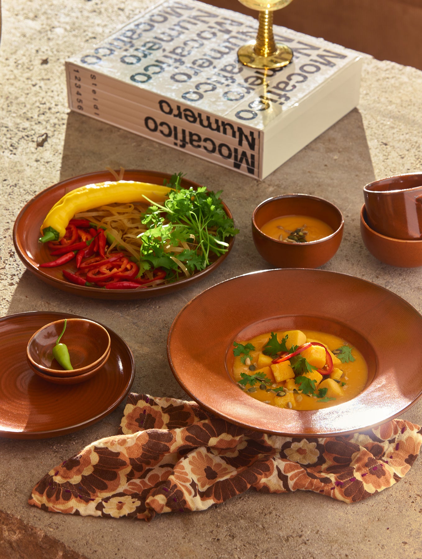 Teller 70's - Porzellan - 20 cm - "Burned Orange"