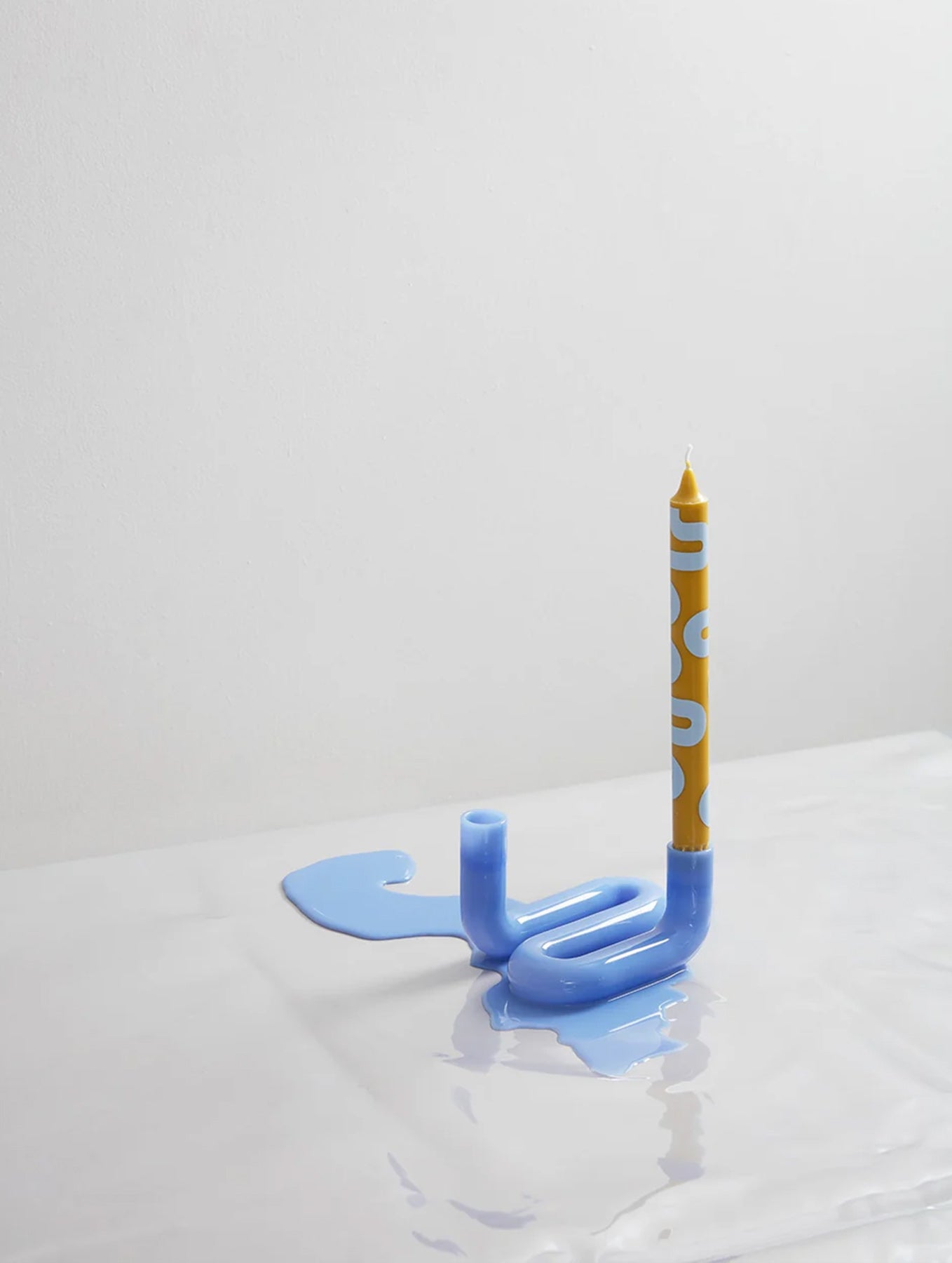 Gemusterte Kerzen - 4er-Set