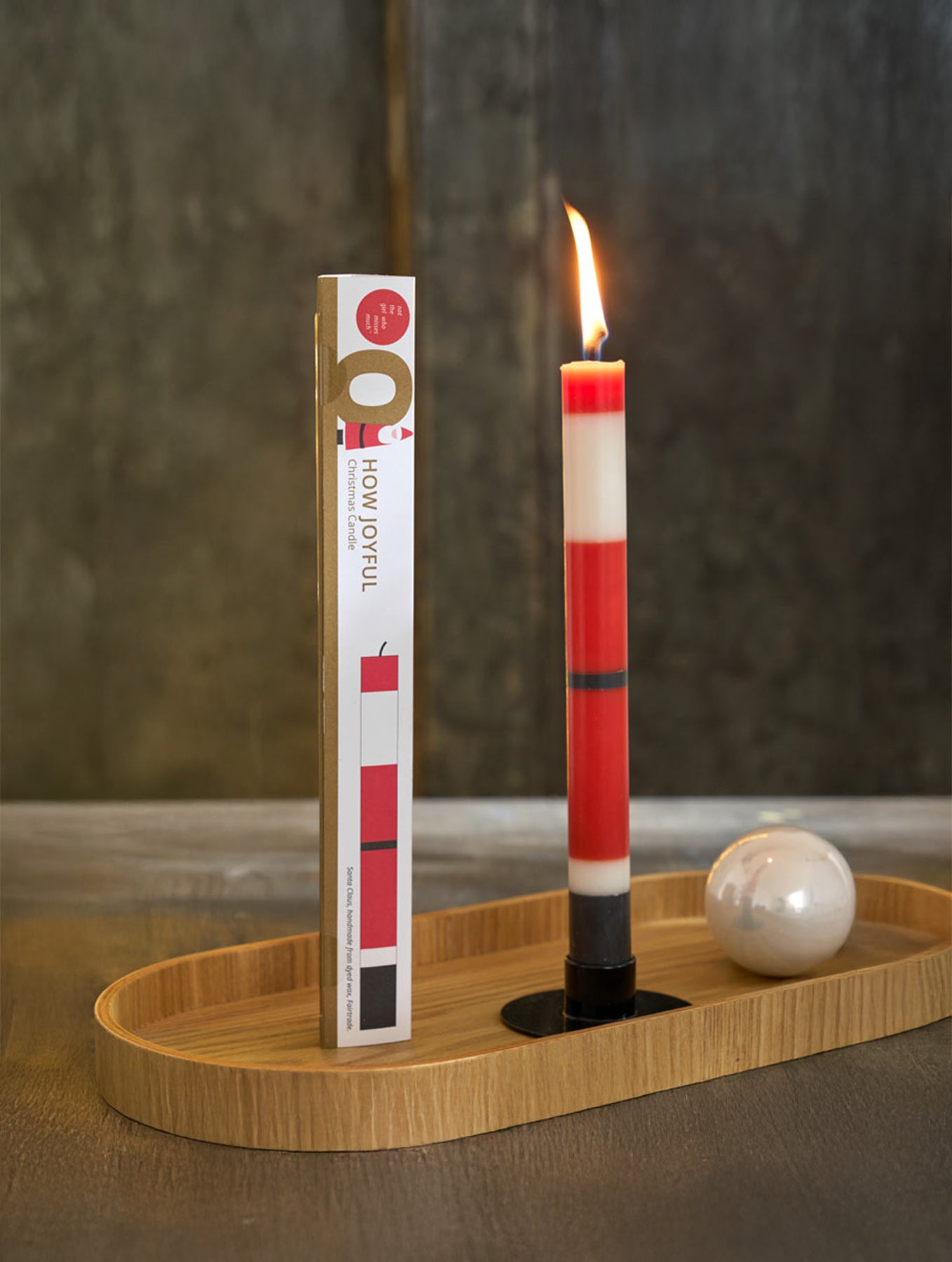 Stabkerze "Weihnachtsmann"