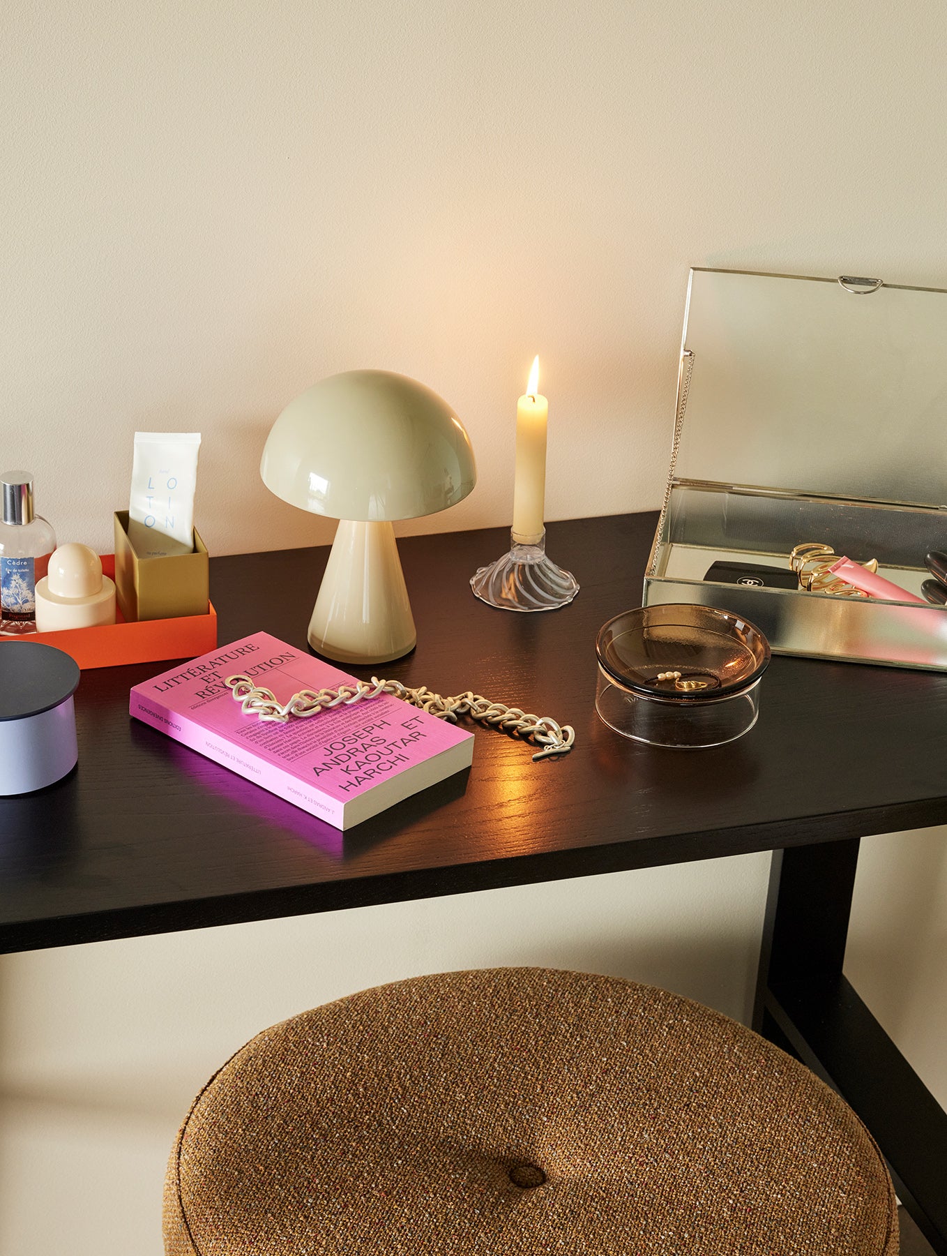 "Mush" Tragbare Lampe - Hell-Sandfarben