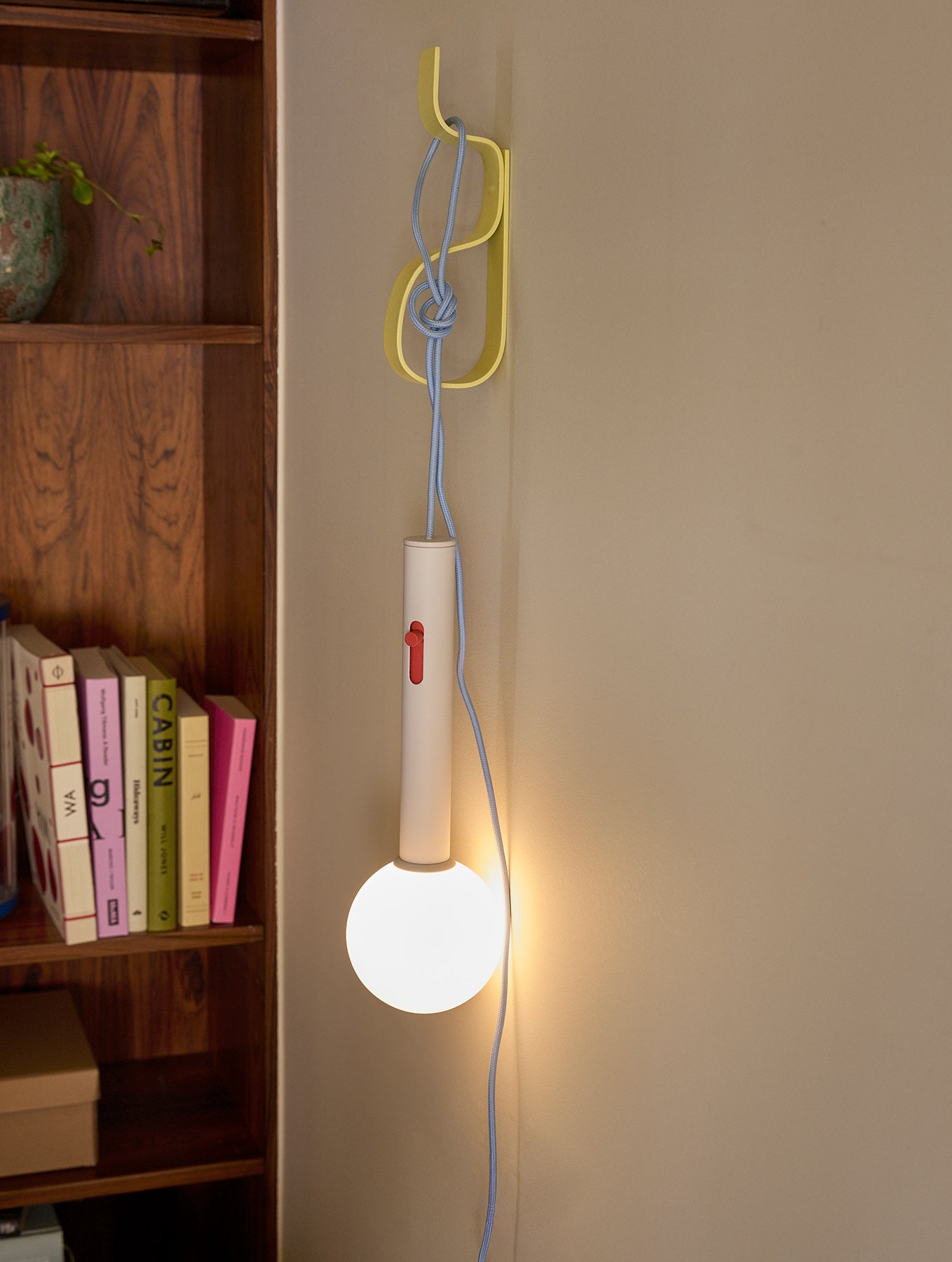 "Talk" Wandlampe - Hellgrau