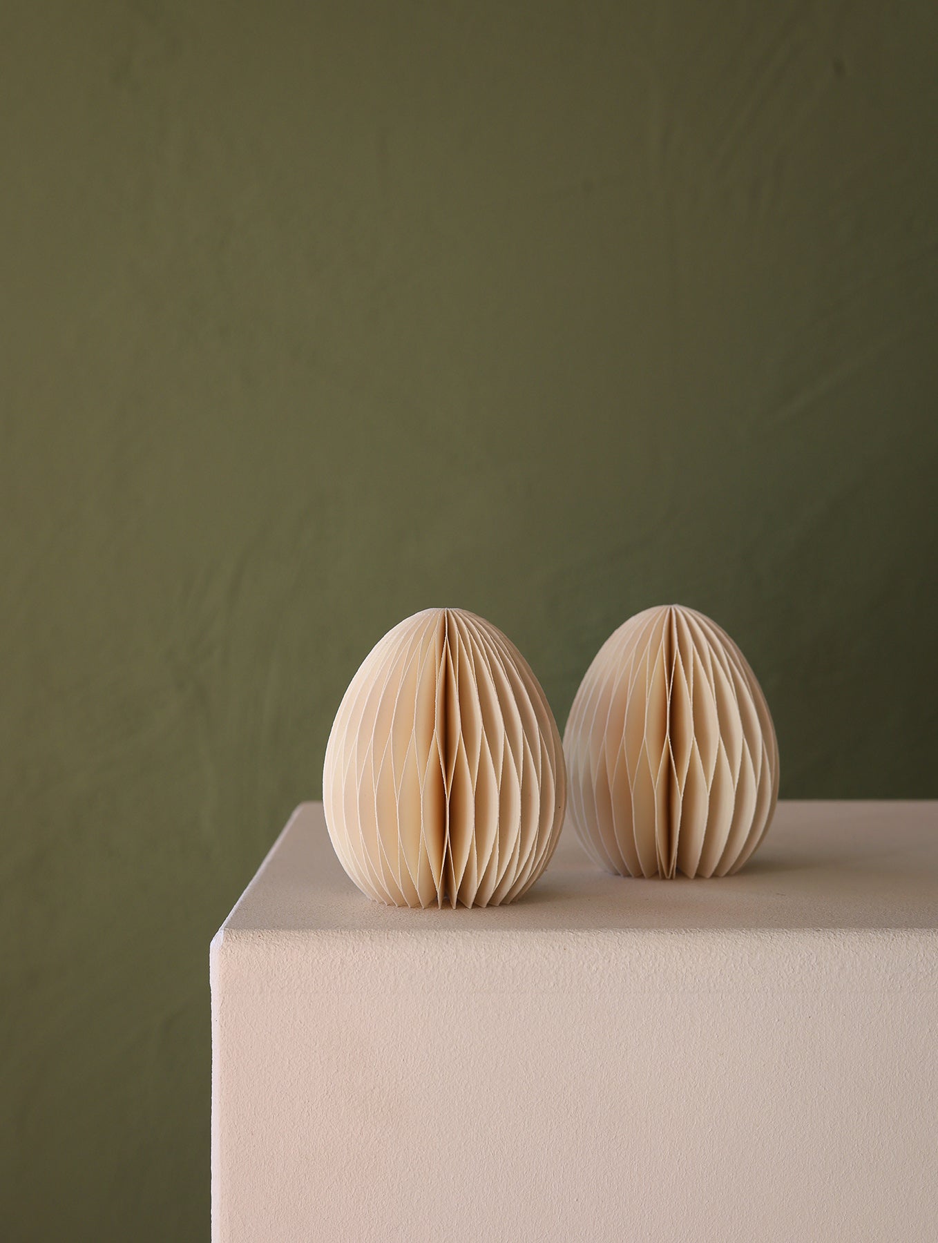 Osterei aus Papier - 8 cm - 2-er Set