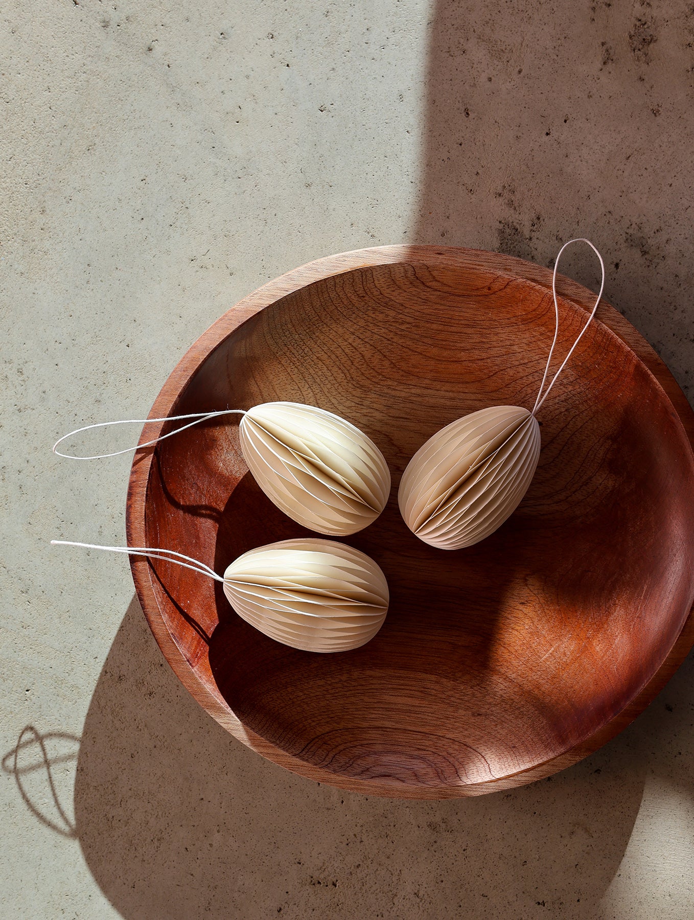 Osteranhänger aus Papier - 3-er Set