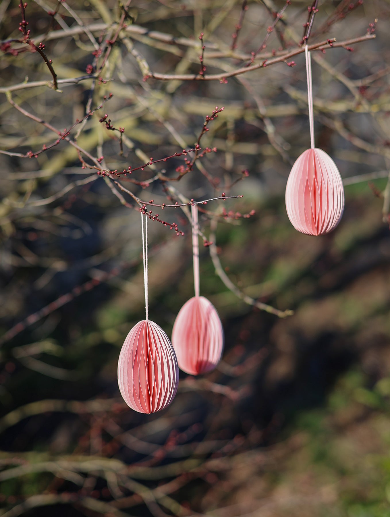 Osteranhänger aus Papier - 3-er Set