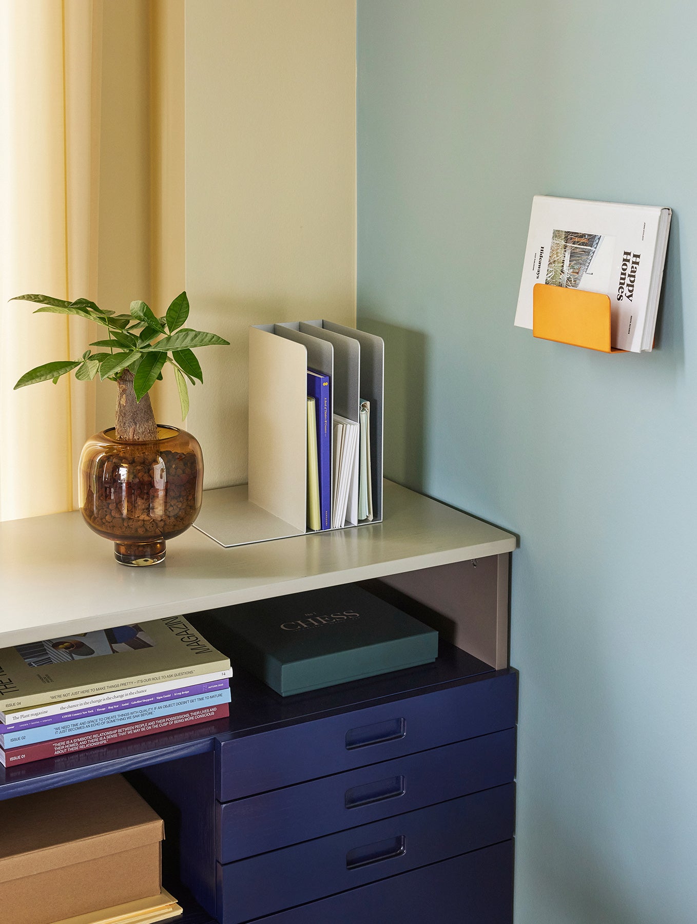 "File" Schreibtisch Organizer - Grau