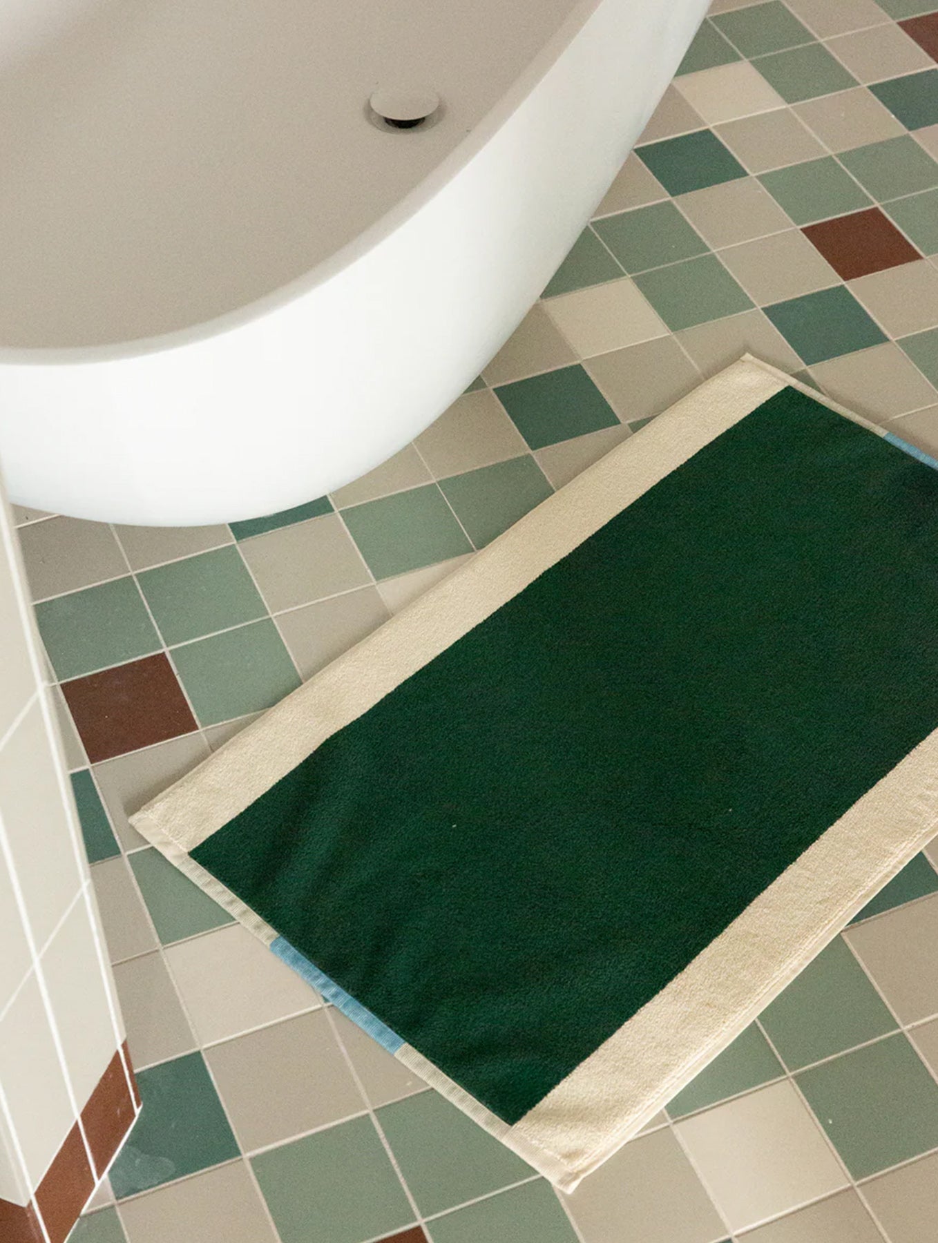 Badematte - Aqua - Dark Green