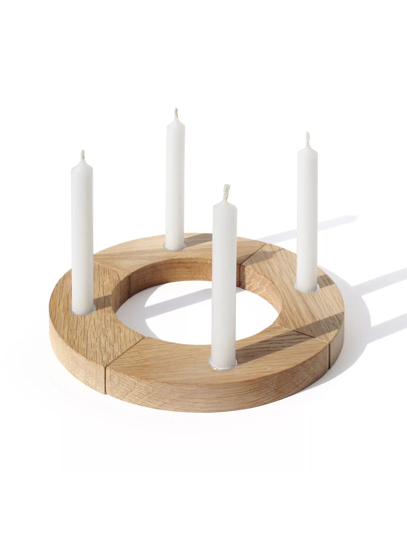 Adventskranz Eichenholz