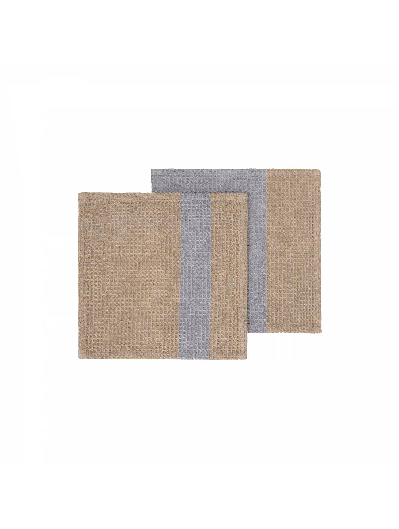 Spültücher 2er-Set - "Gano" | Indian Tan/Tradewinds