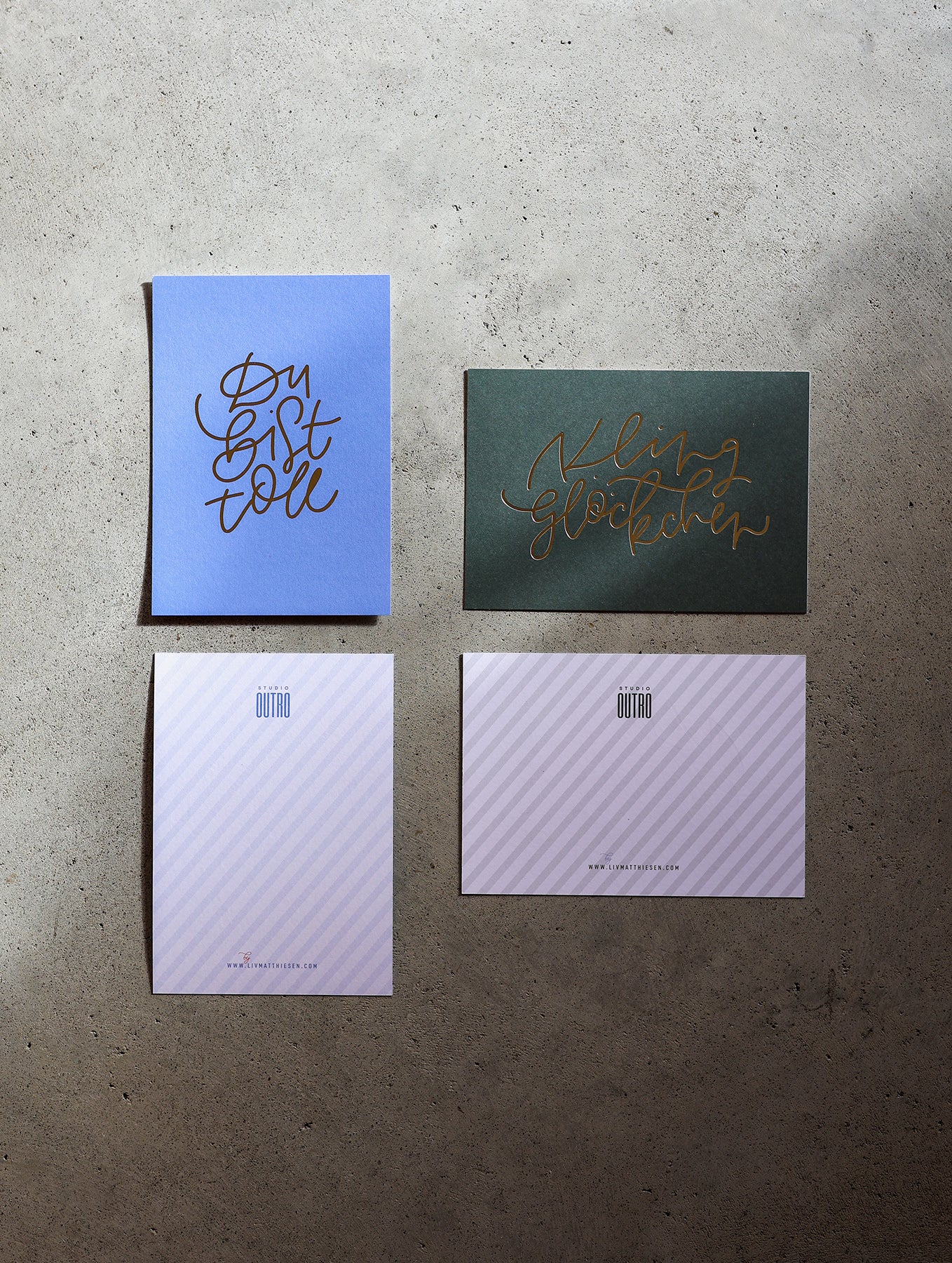 Postkarte "Kling Glöckchen" - Studio Outro x Liv Matthiesen