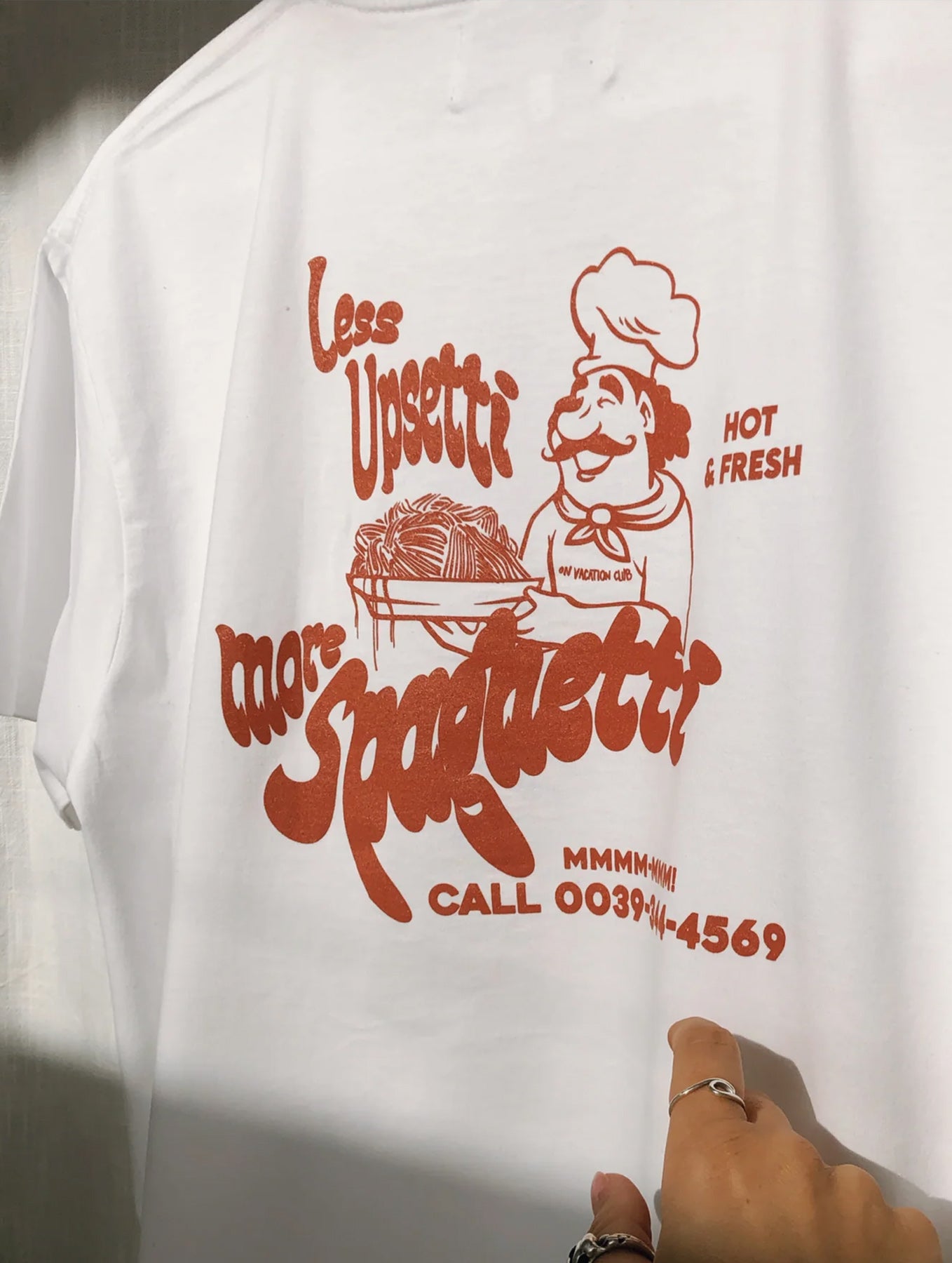 Less Upsetti T-Shirt - 100% Organic cotton