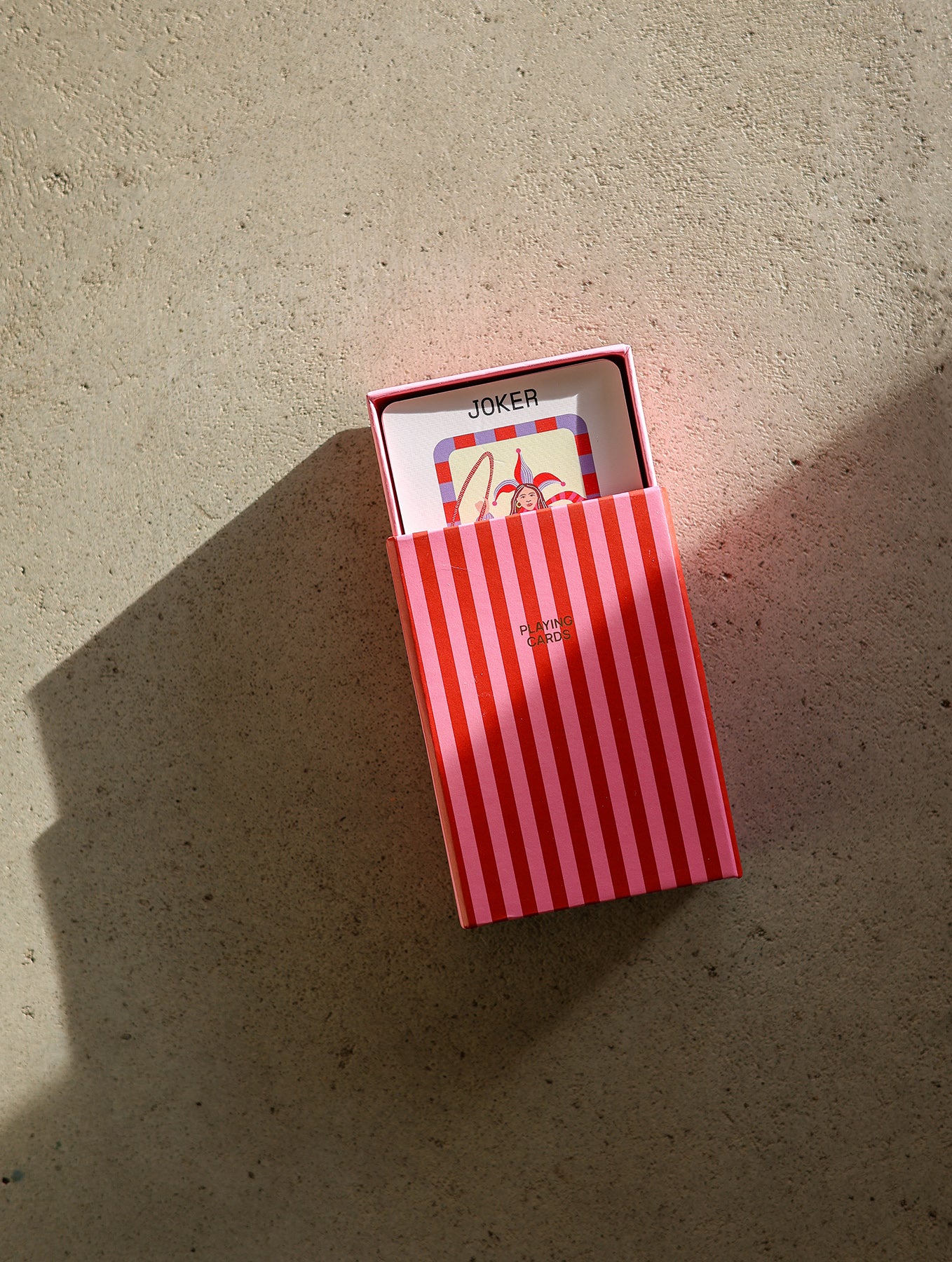 Spielkarten - Stripes – Red Pink