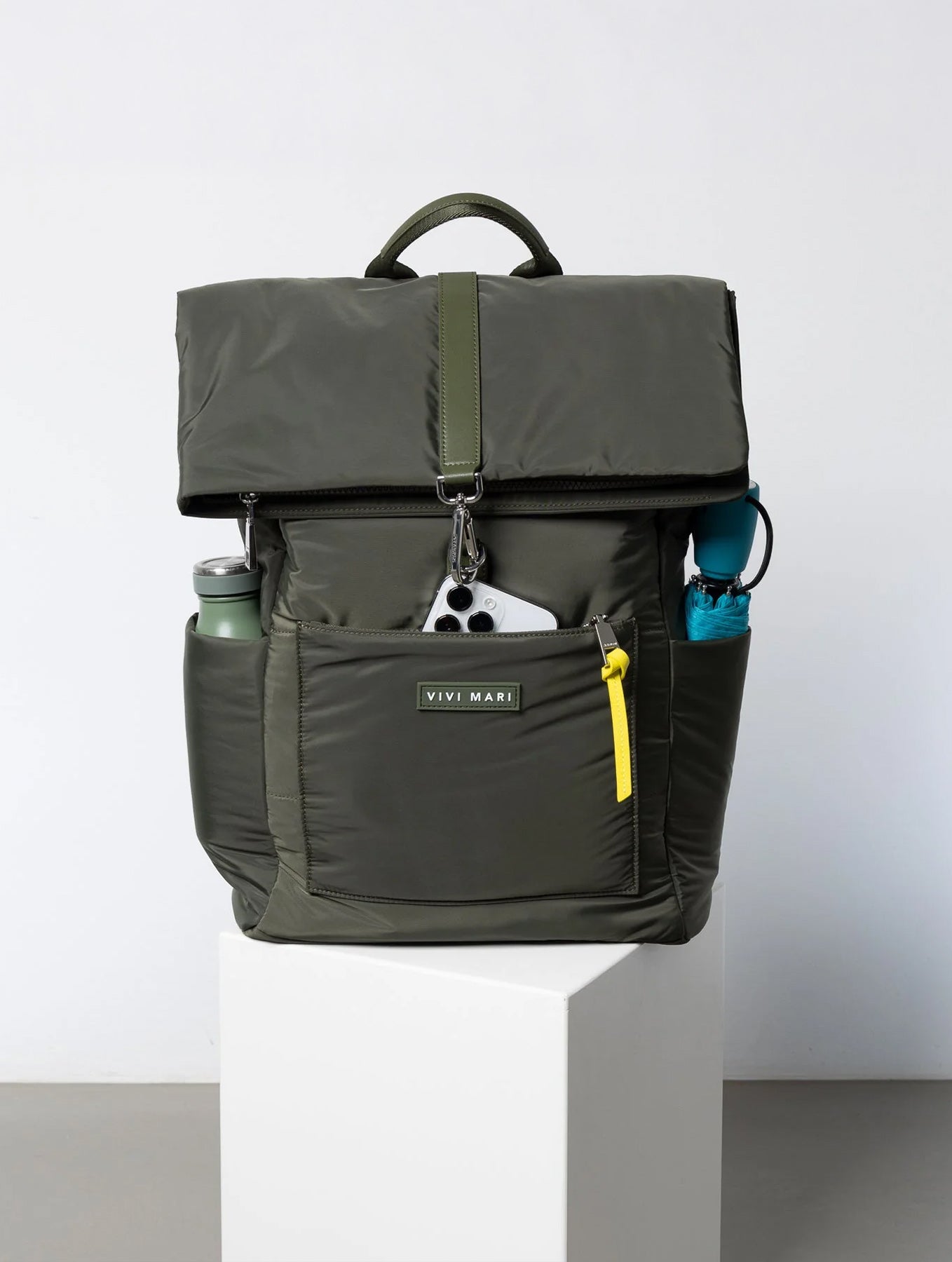 Padded Backpack Medium - Olive