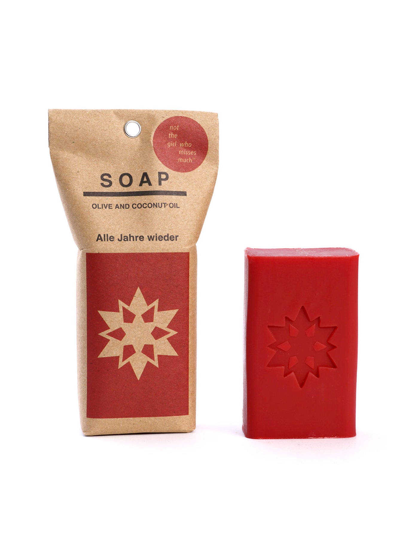 Seife mit Weihnachtsbotschaft