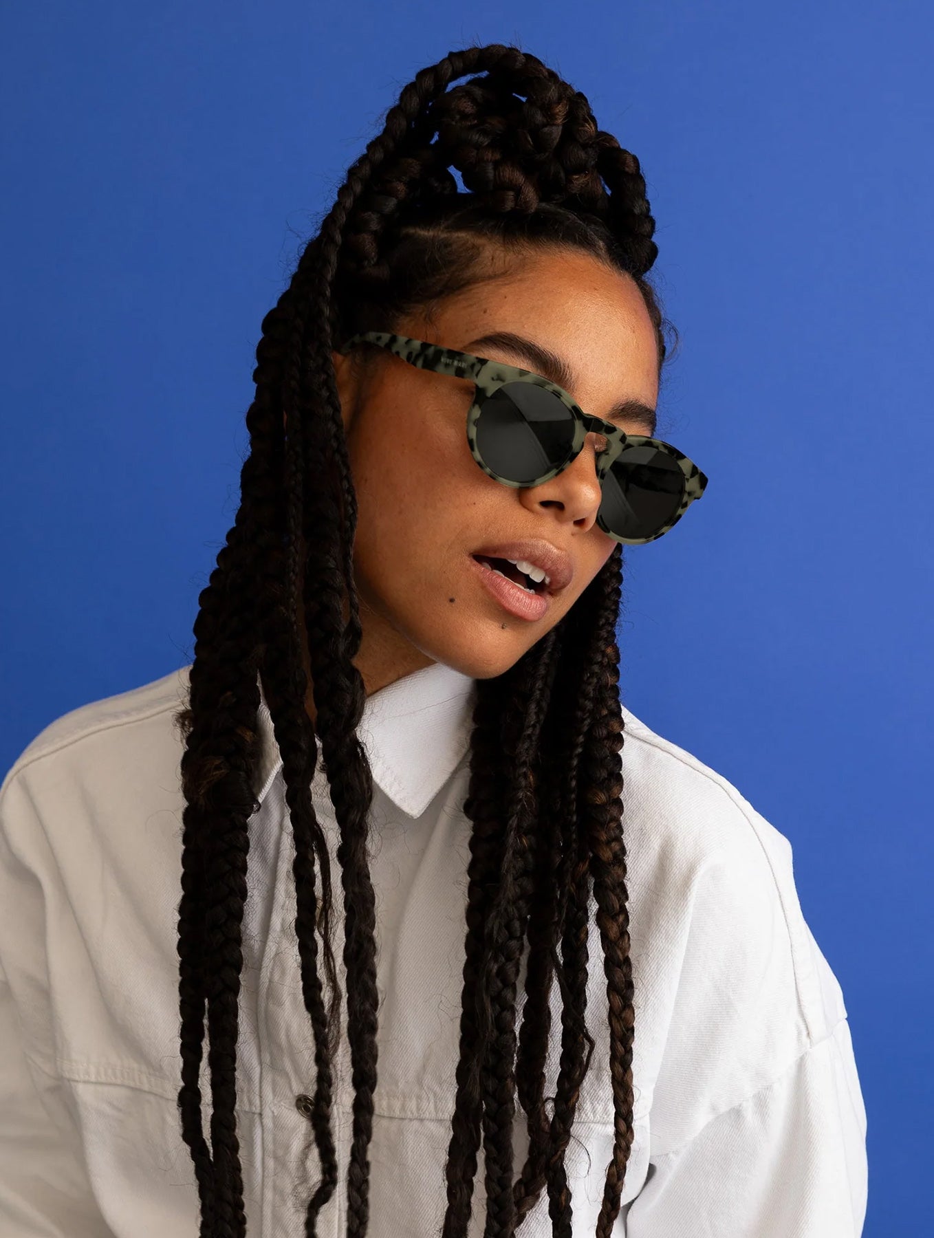 Sonnenbrille "Kiss the Sun" - Leo Black/Olive