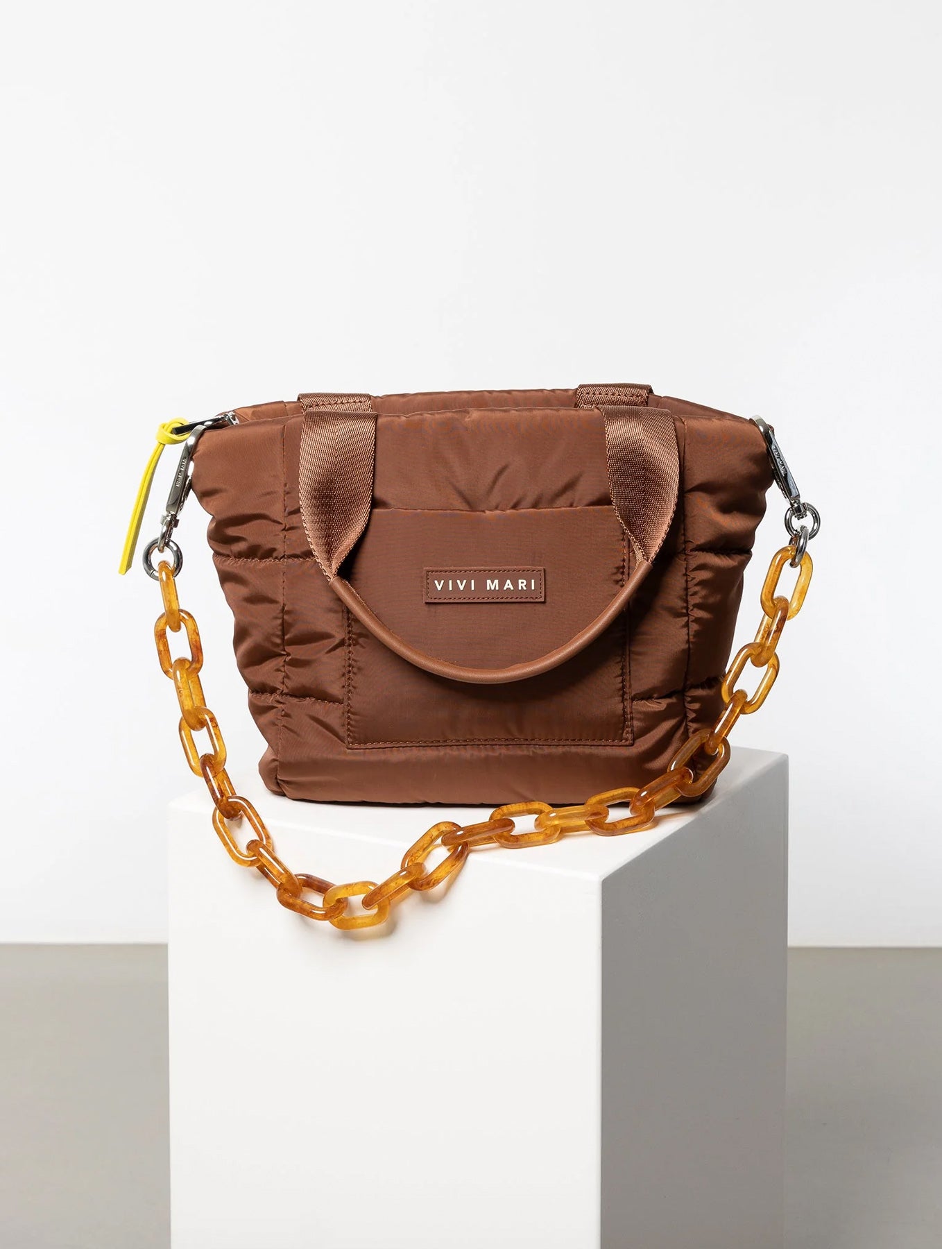 Strap Acrylic Chain - Amber | Short