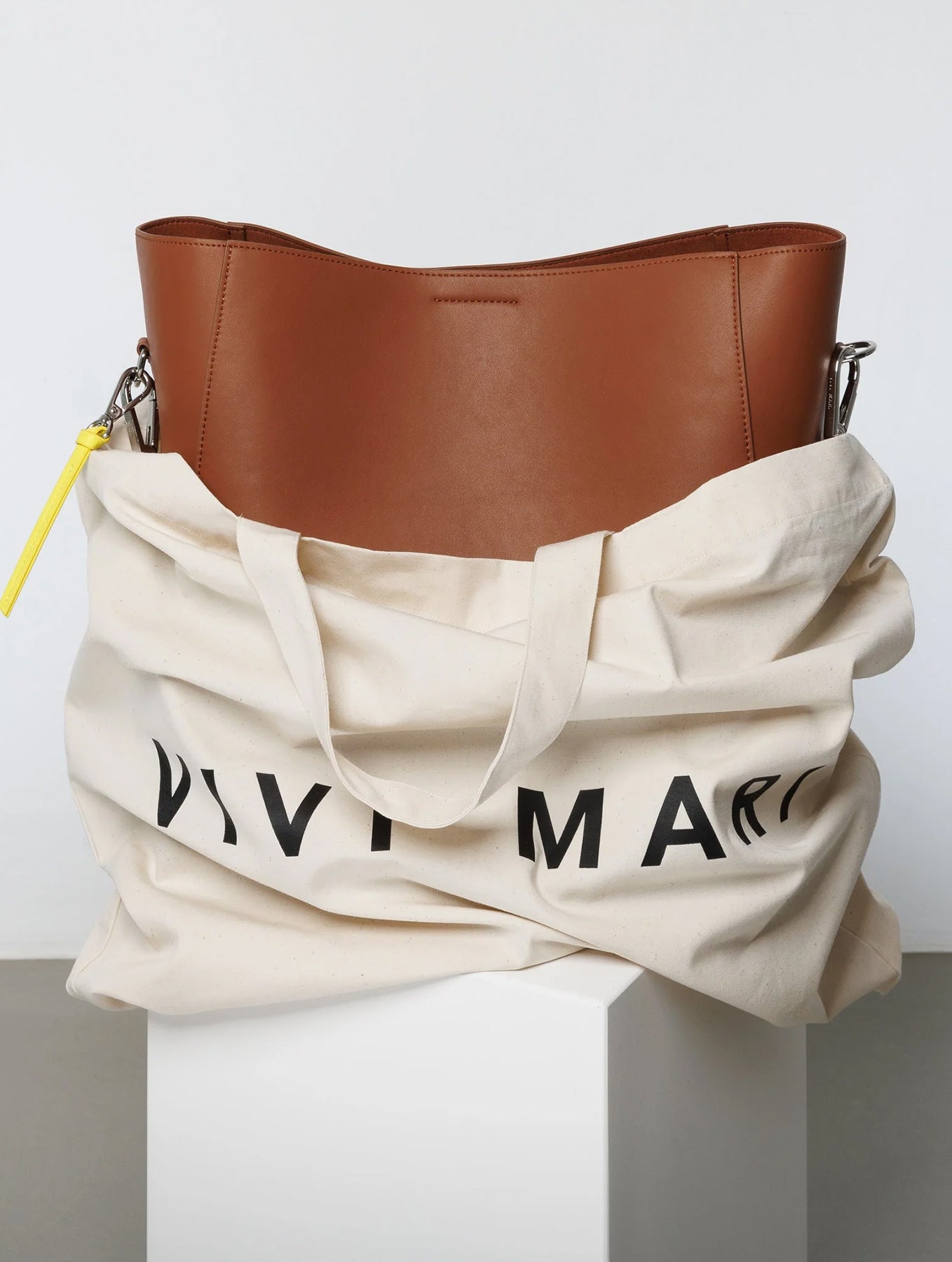 Tote Bag + Strap Basic Classic - Tan