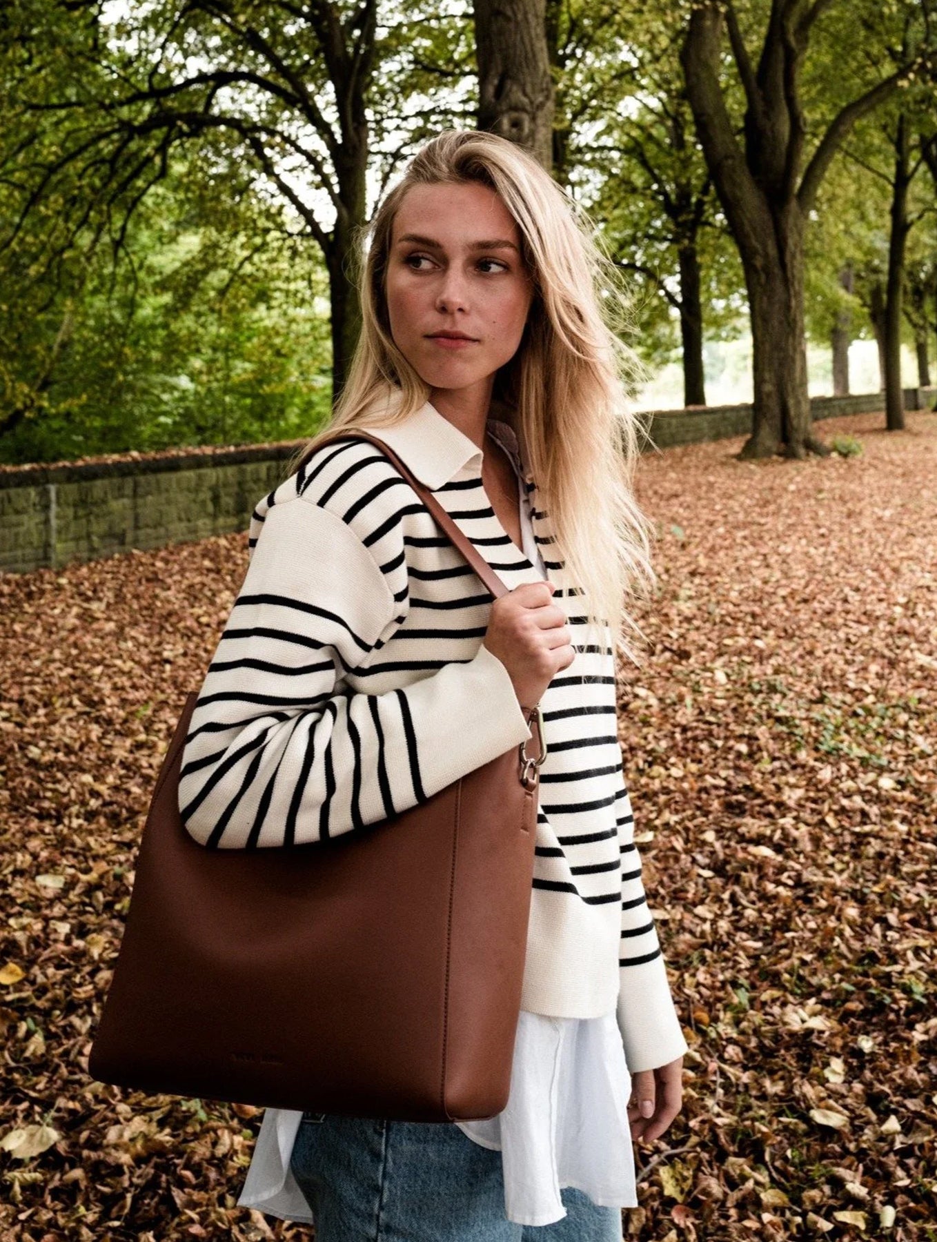 Tote Bag + Strap Basic Classic - Tan