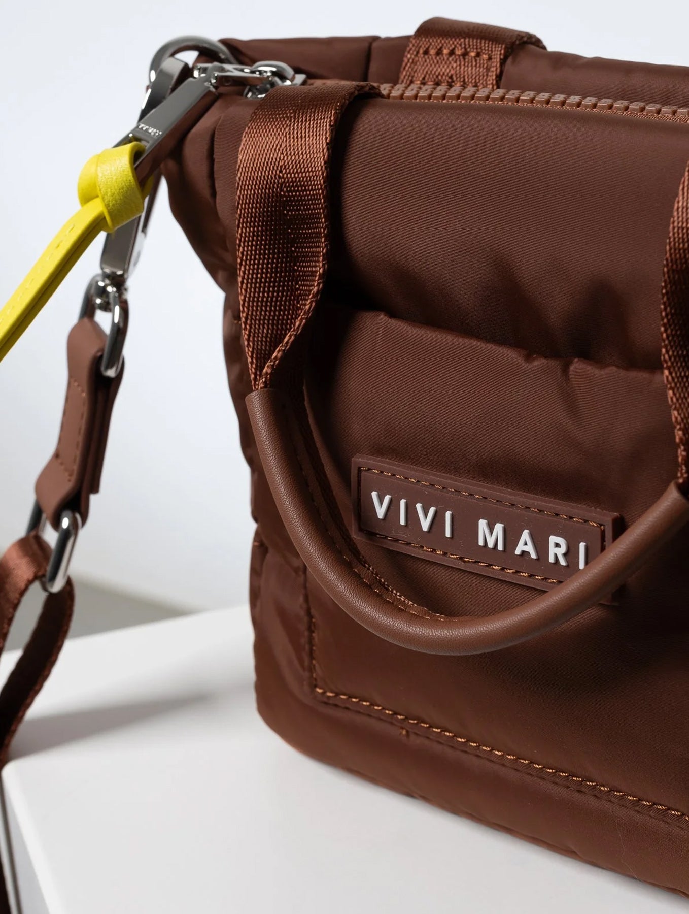 Padded Tote Bag Mini - Tan