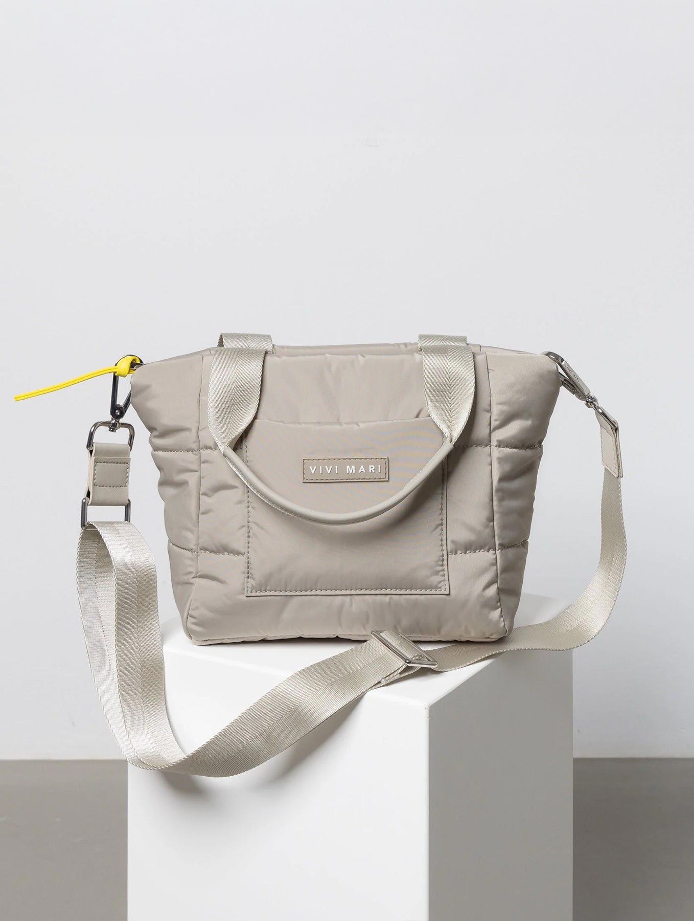 Padded Tote Bag Small - Stone