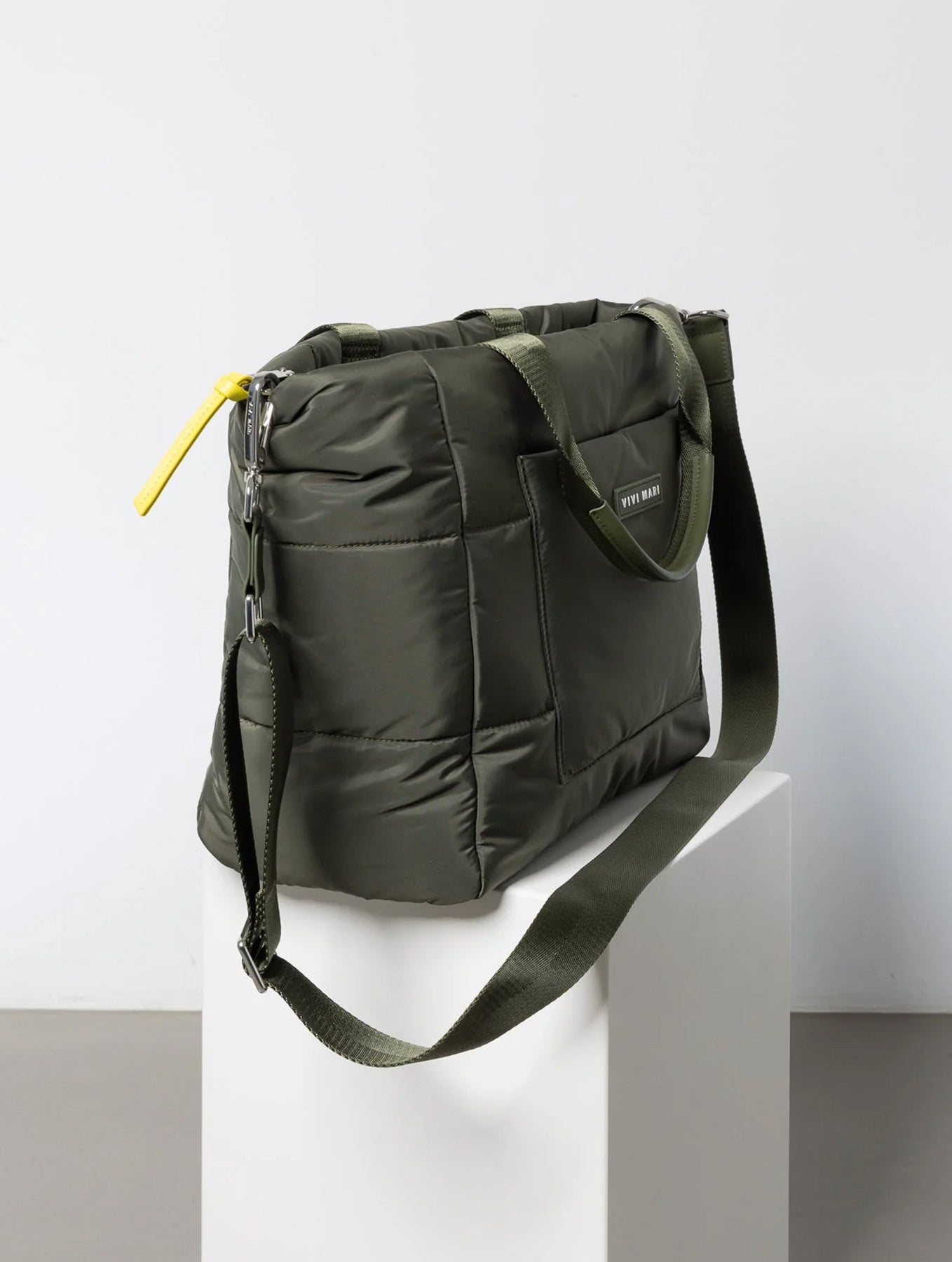Padded Tote Bag Medium - Olive