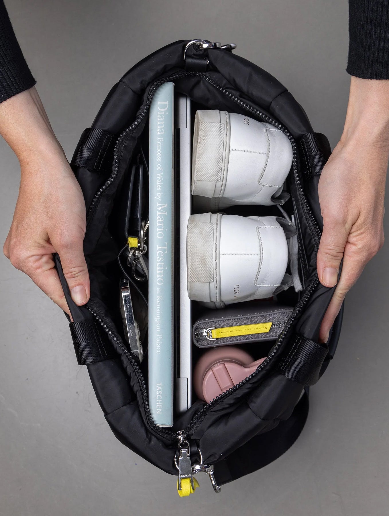 Padded Tote Bag Medium - Olive