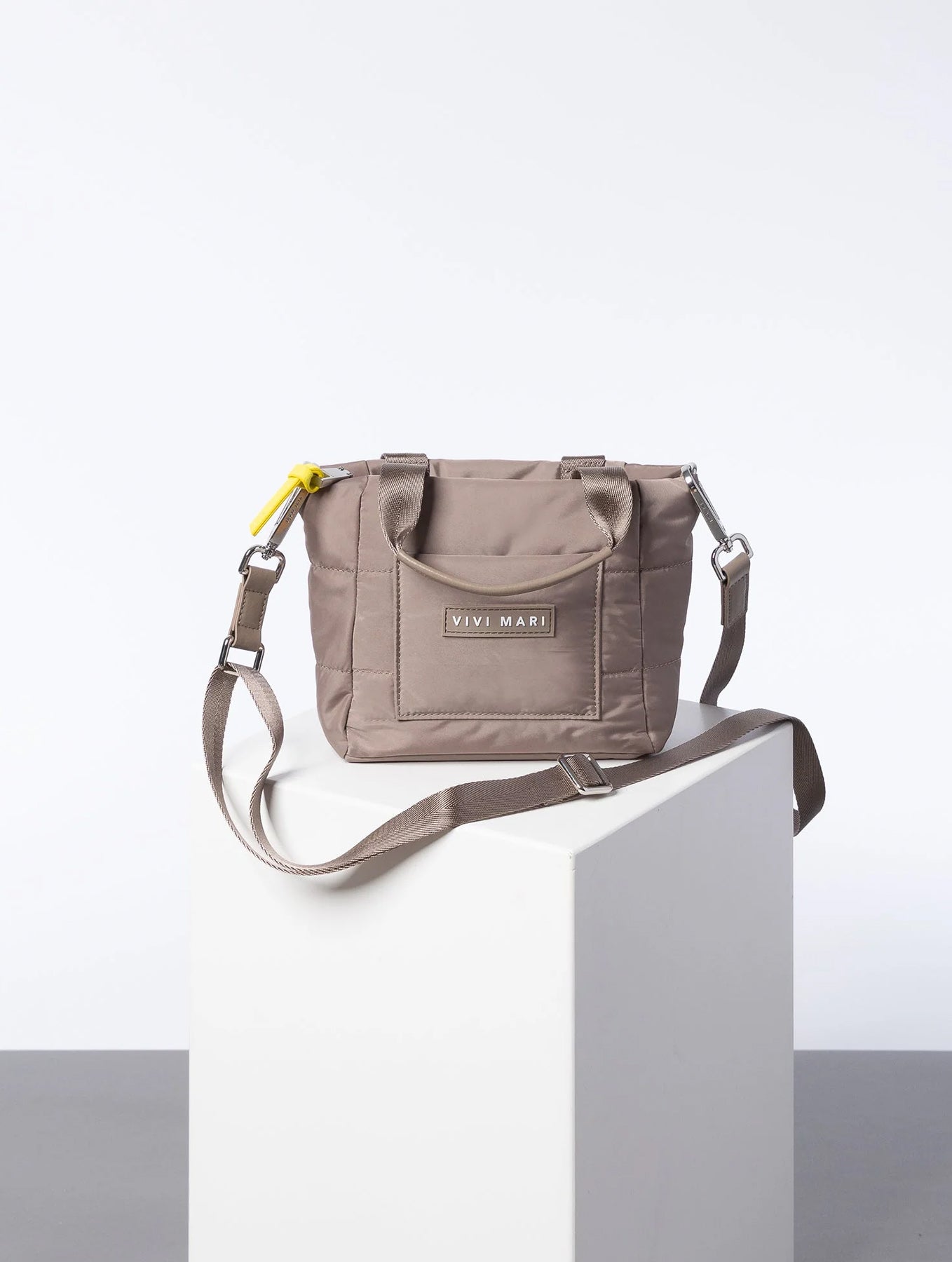 Padded Tote Bag Mini - Dark Mushroom