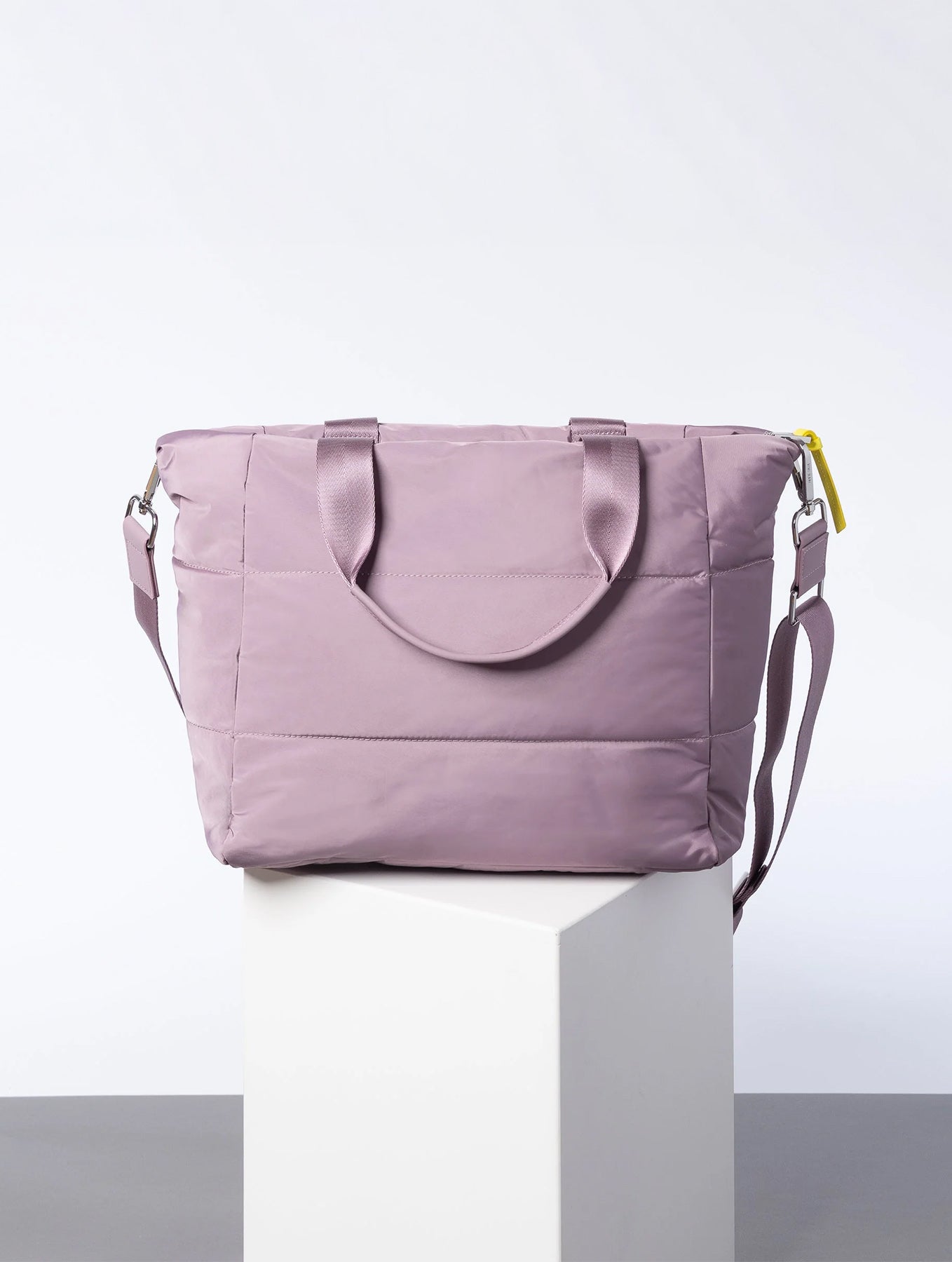 Padded Tote Bag Medium - Ash Plum