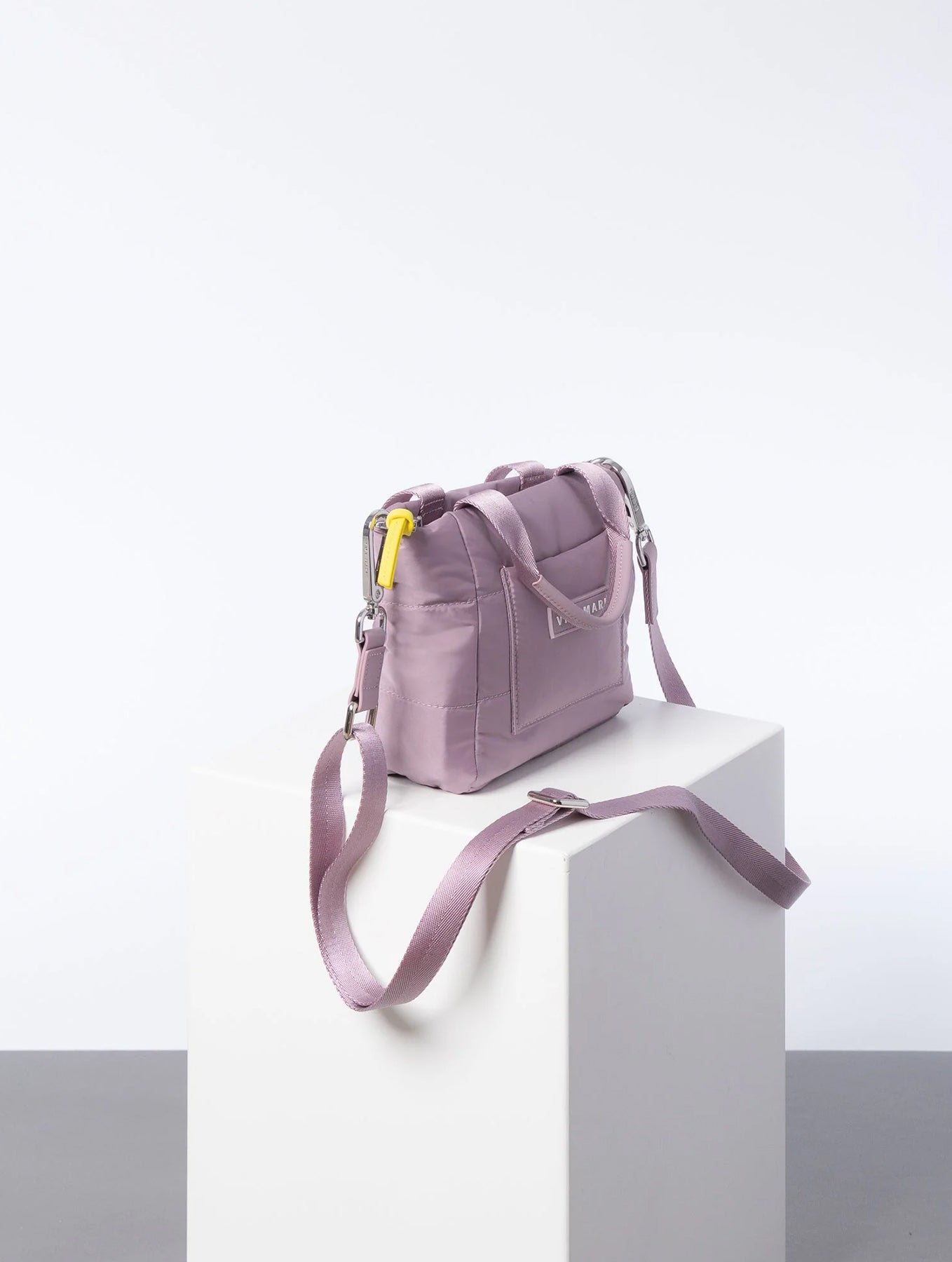 Padded Tote Bag Mini - Ash Plum