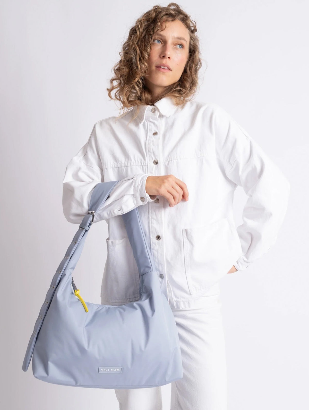 Buckle Bag Medium - Ash Blue