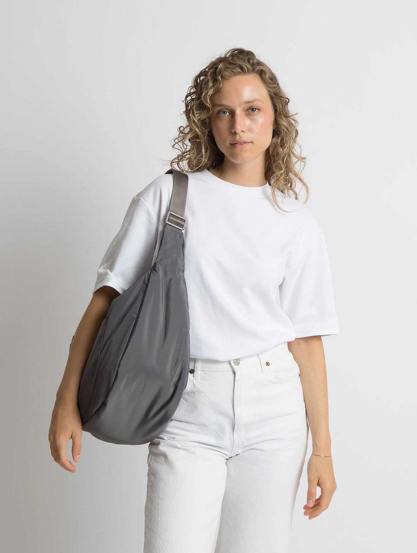 Padded Hip Bag Oversized - Taupe