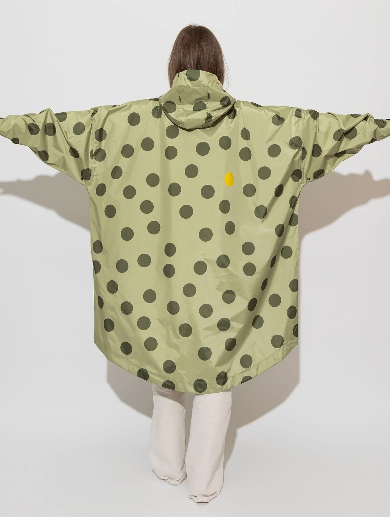 Raincoat - Dots Pale Olive/Olive
