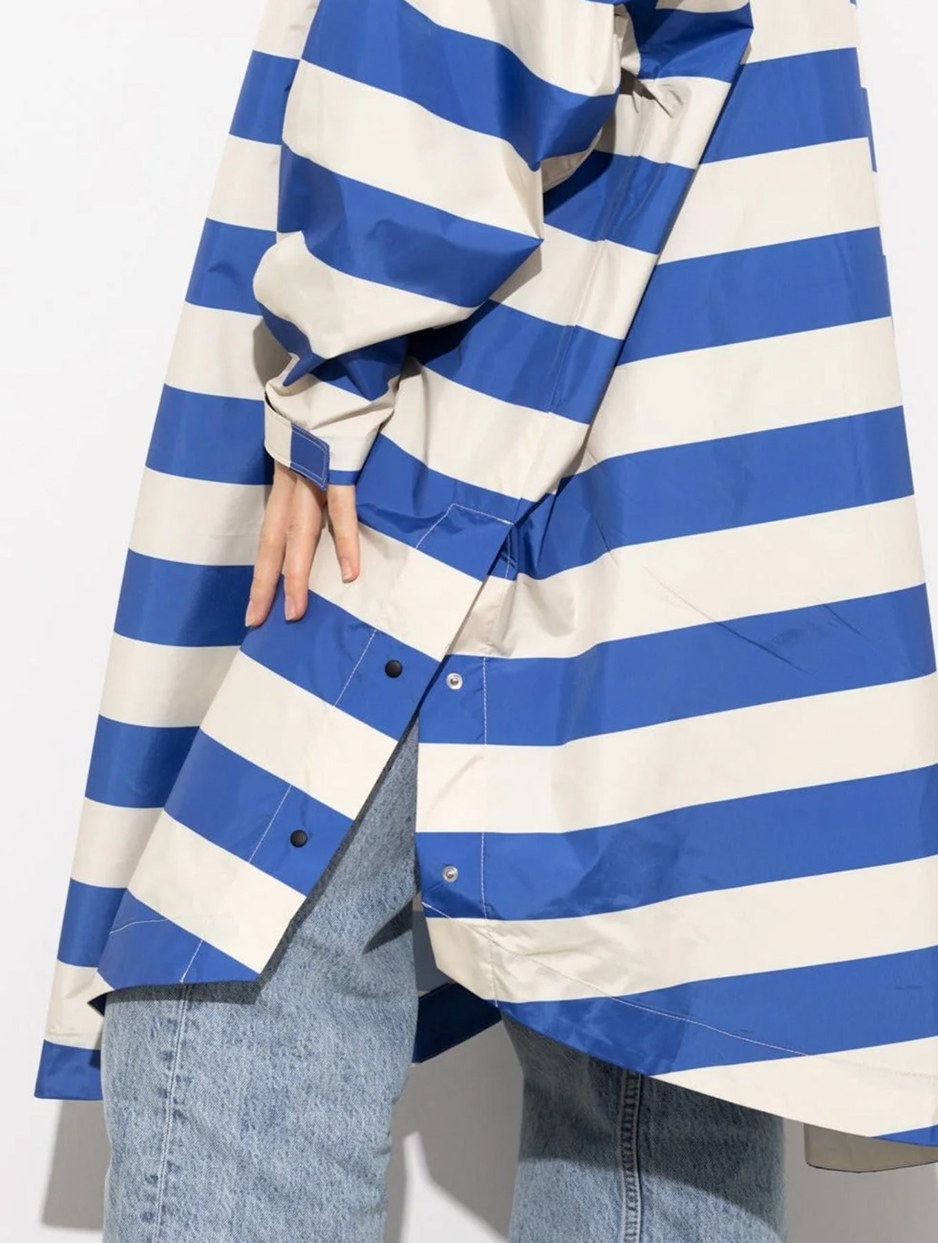Raincoat - Bold Stripes Blue/Sand
