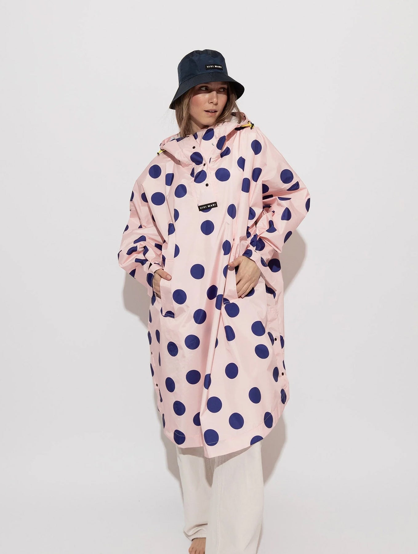 Raincoat - Dots Powder/Blue