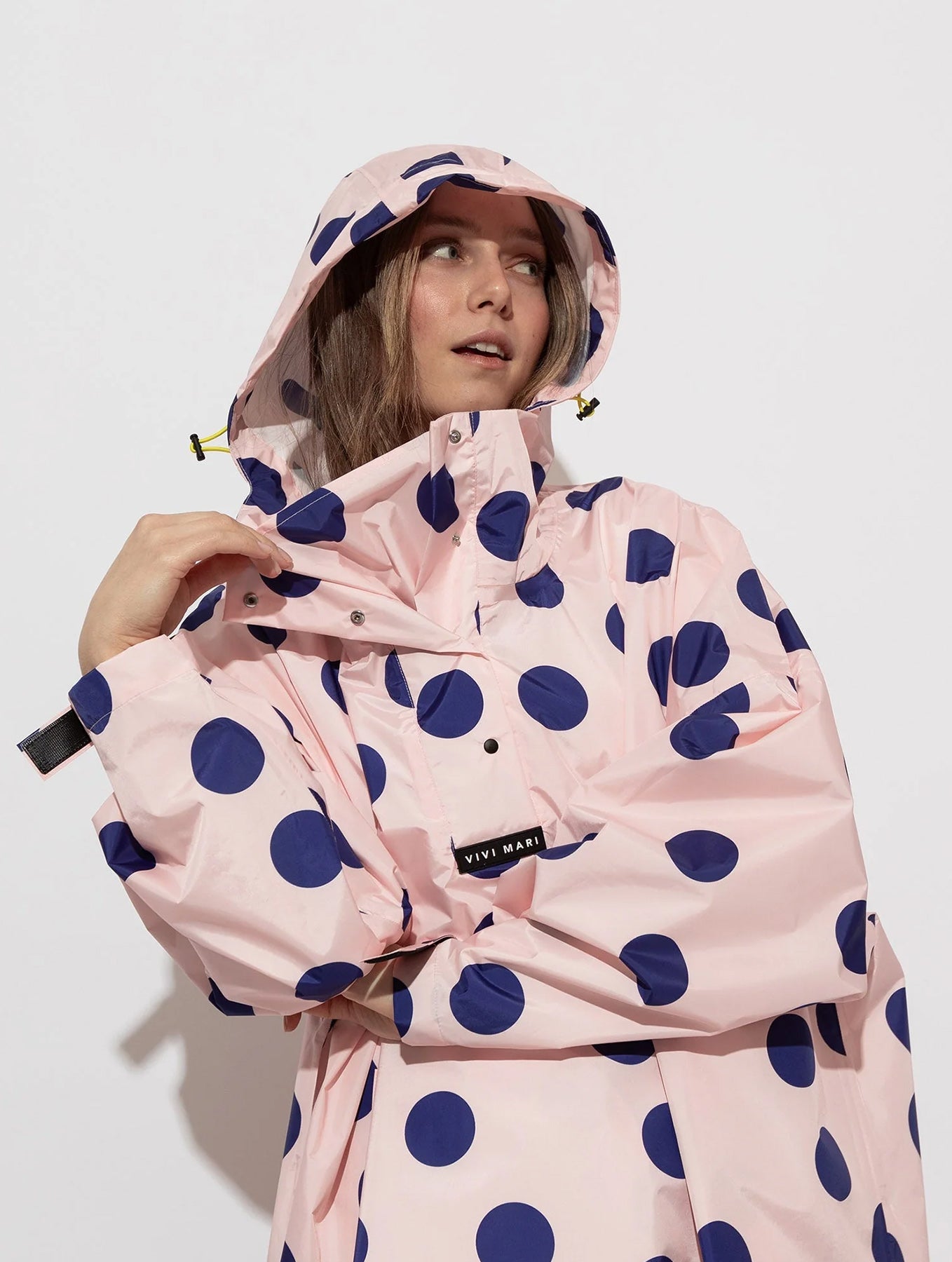 Raincoat - Dots Powder/Blue