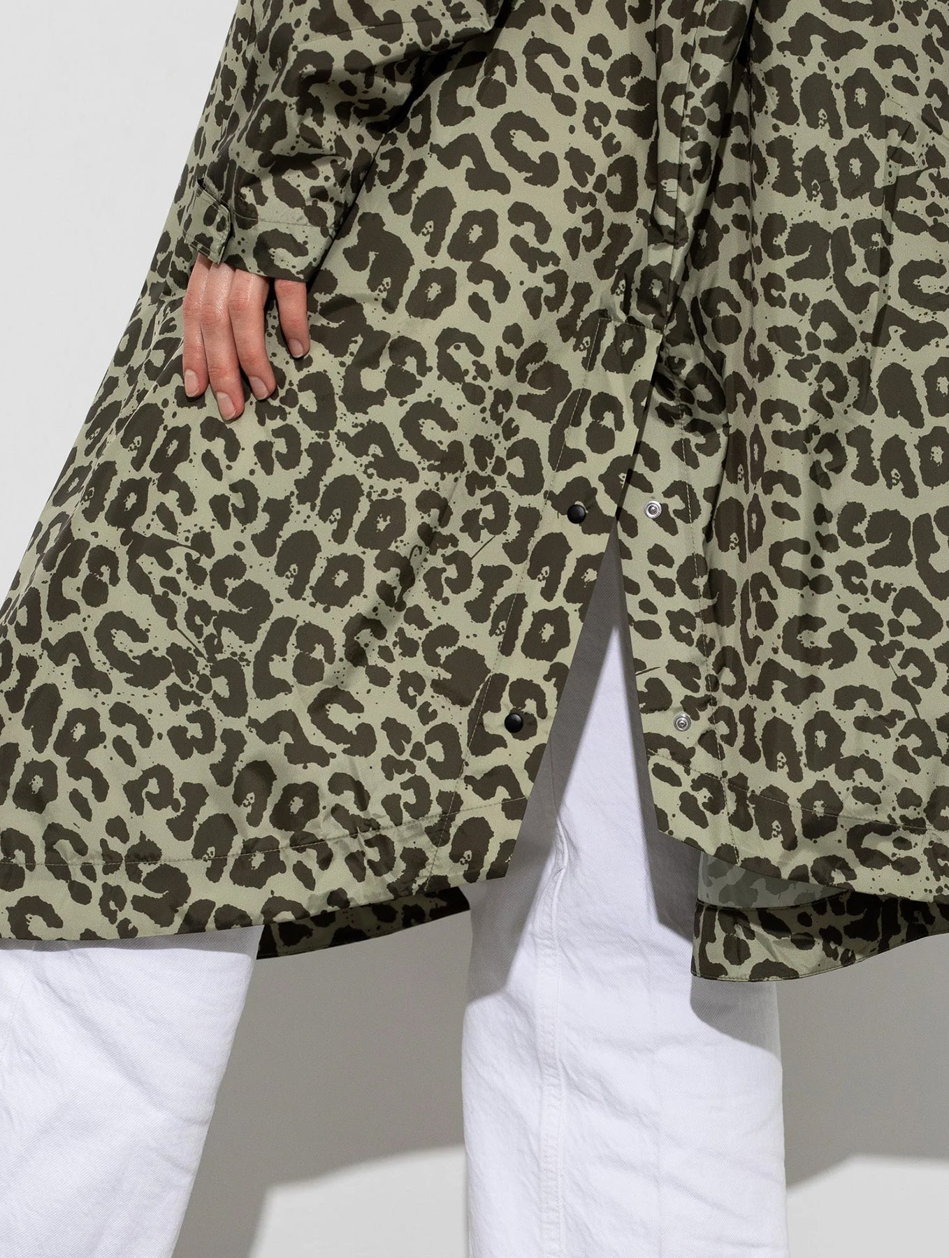 Raincoat - Leo Splashes Olive/Pale Olive
