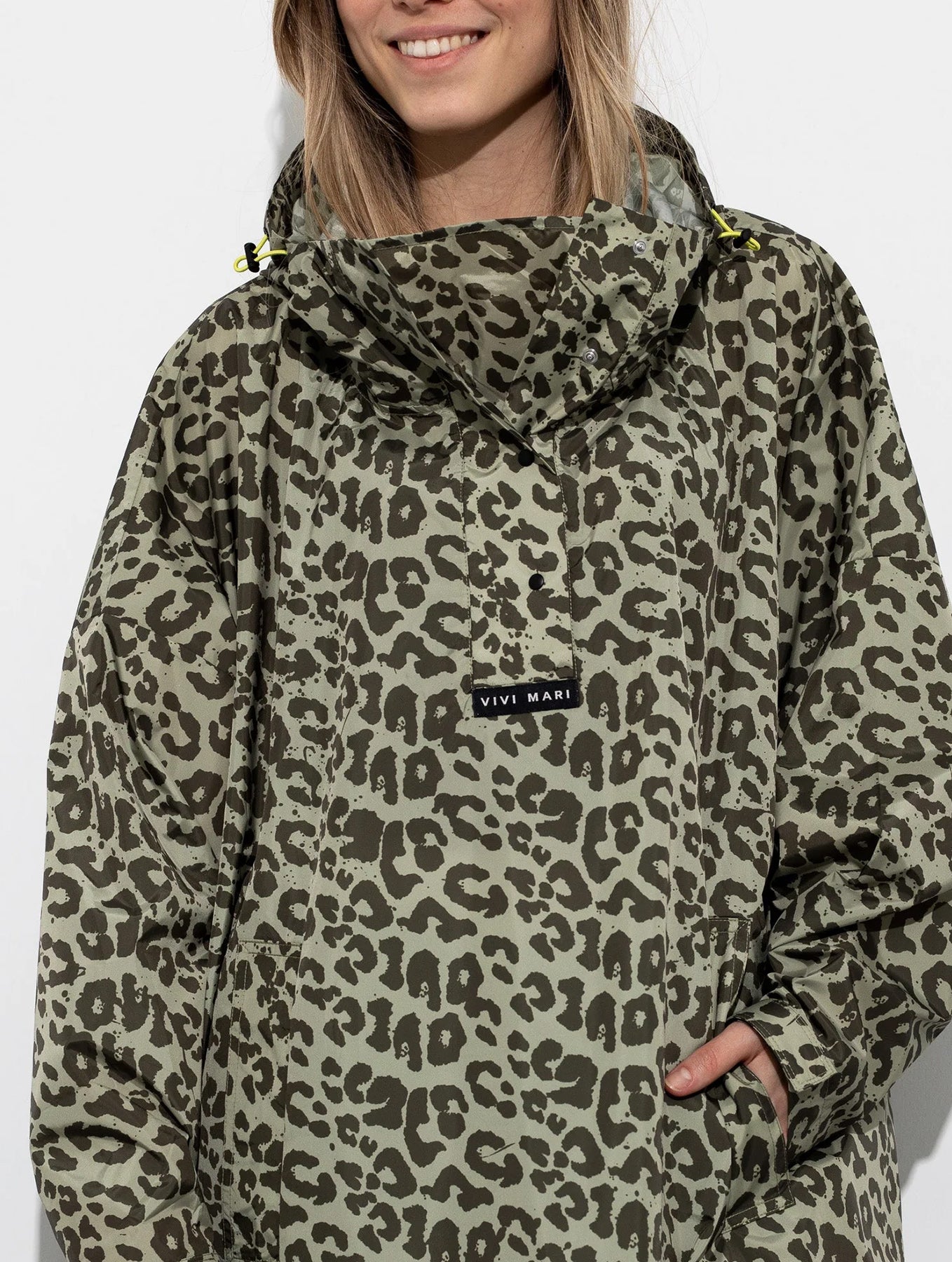 Raincoat - Leo Splashes Olive/Pale Olive